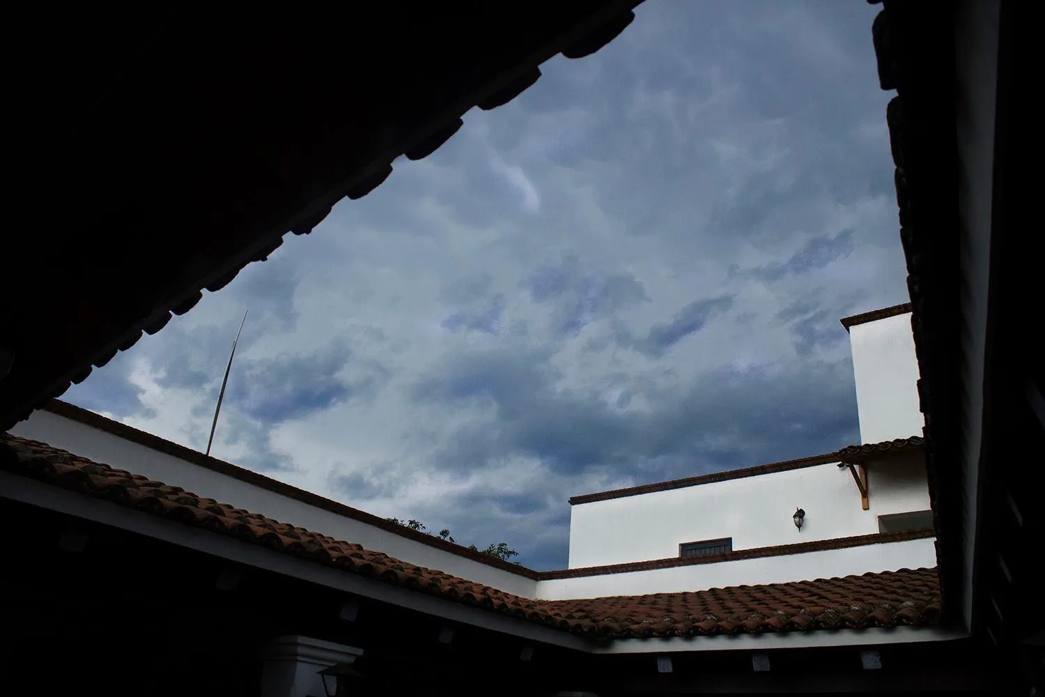 Inner courtyard view in Hotel Posada Santa Rita