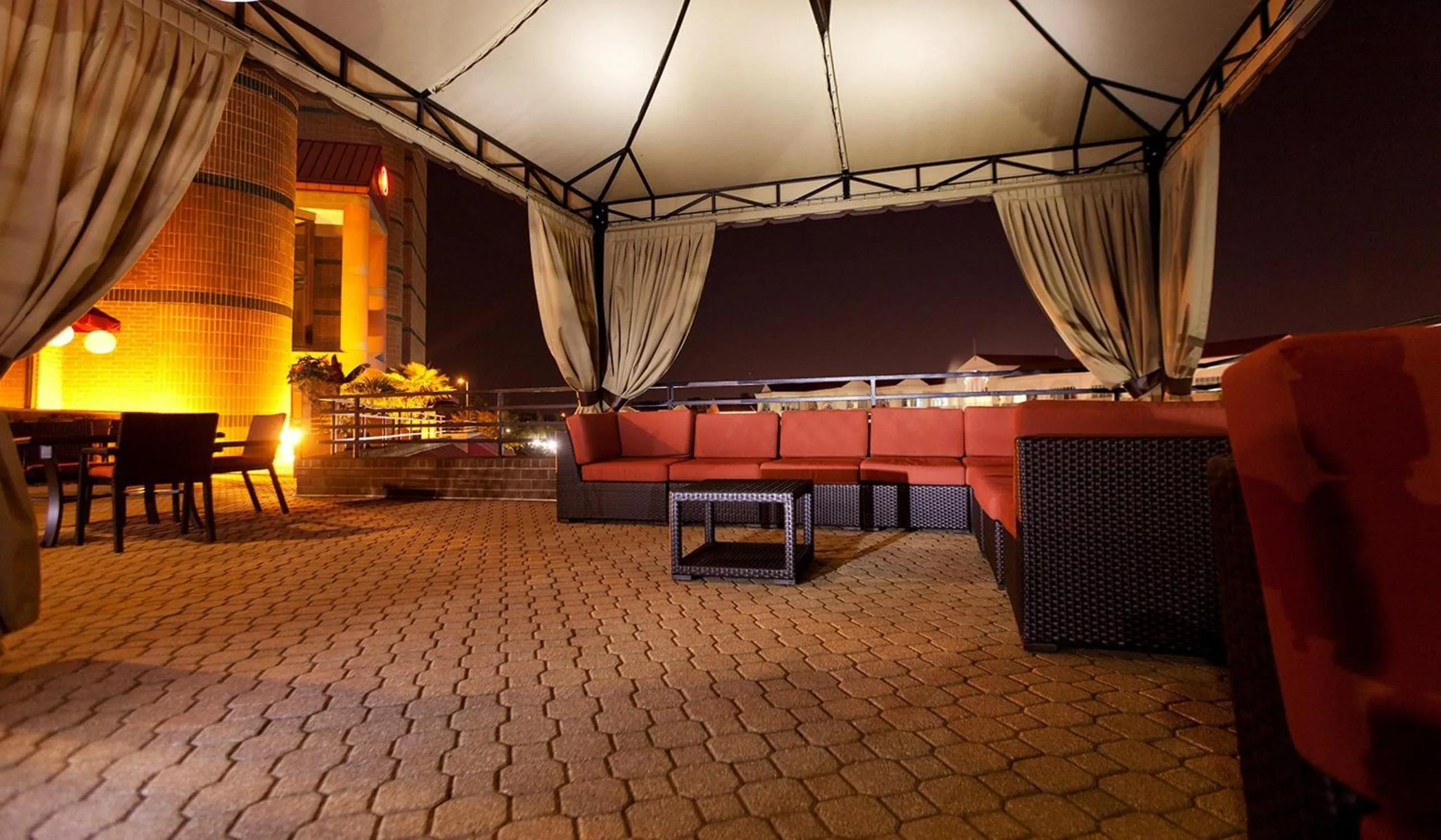 Patio in Hilton Charlotte University Place