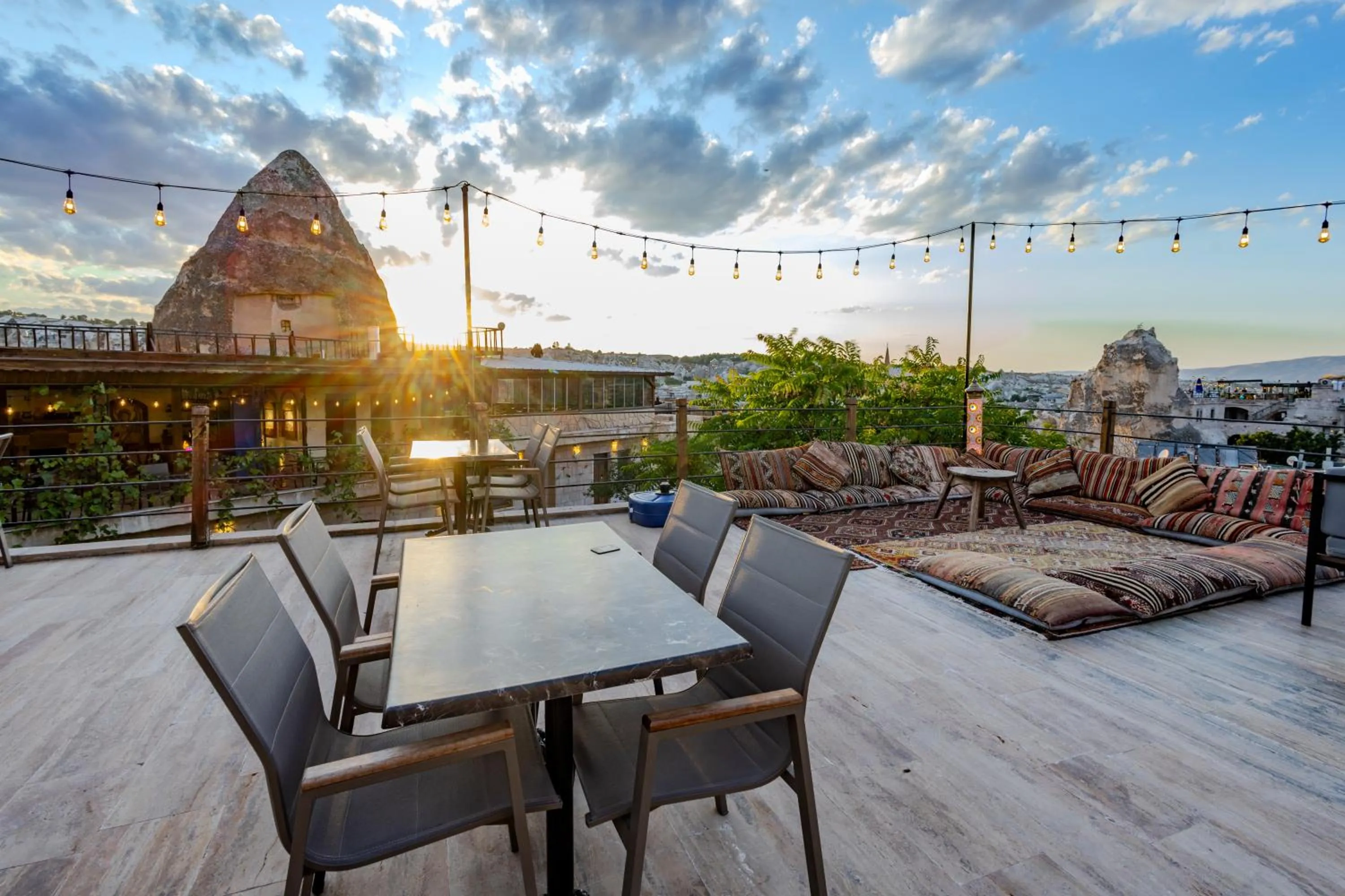 Natural landscape in Kayatas Cave Suites