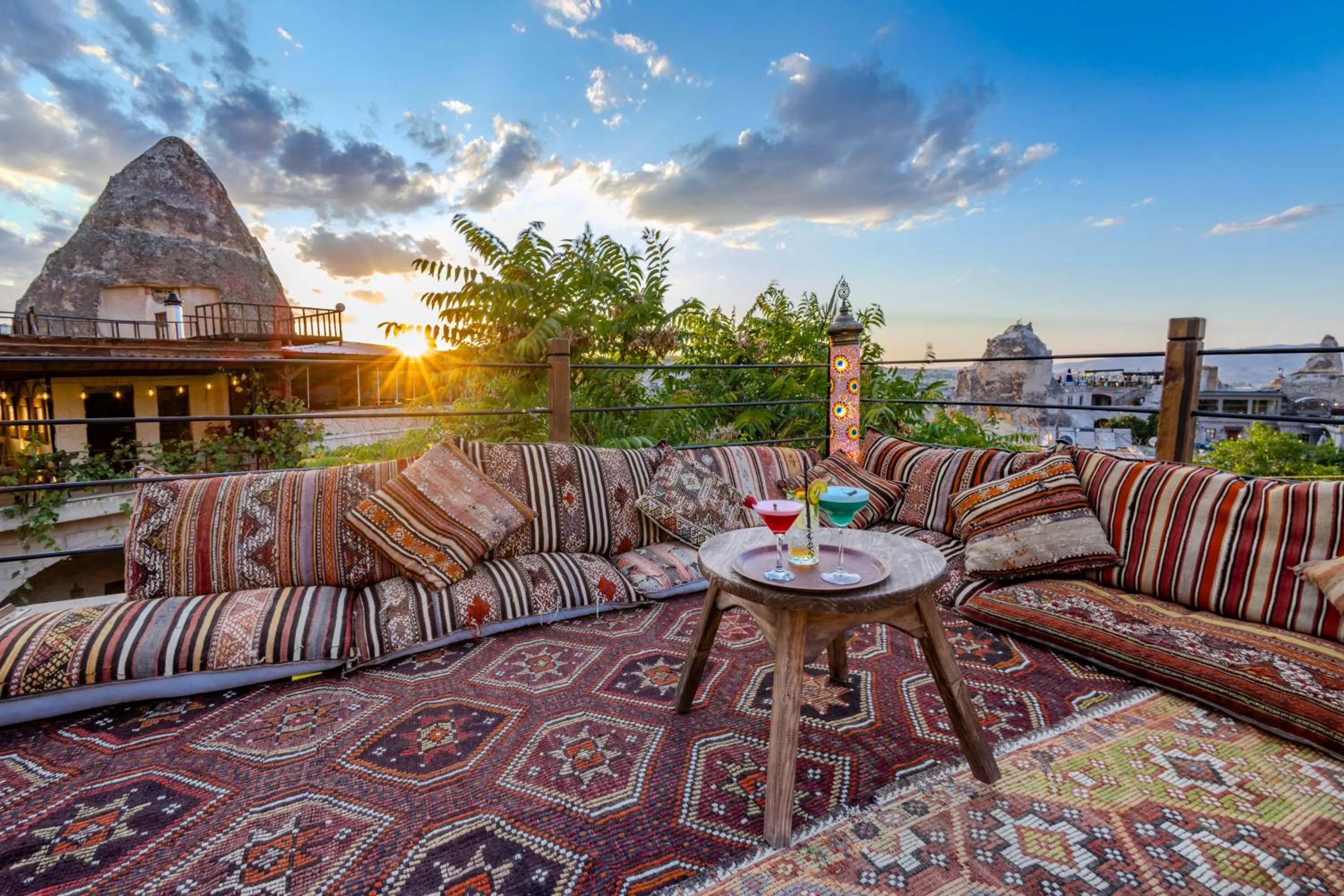 Natural landscape in Kayatas Cave Suites