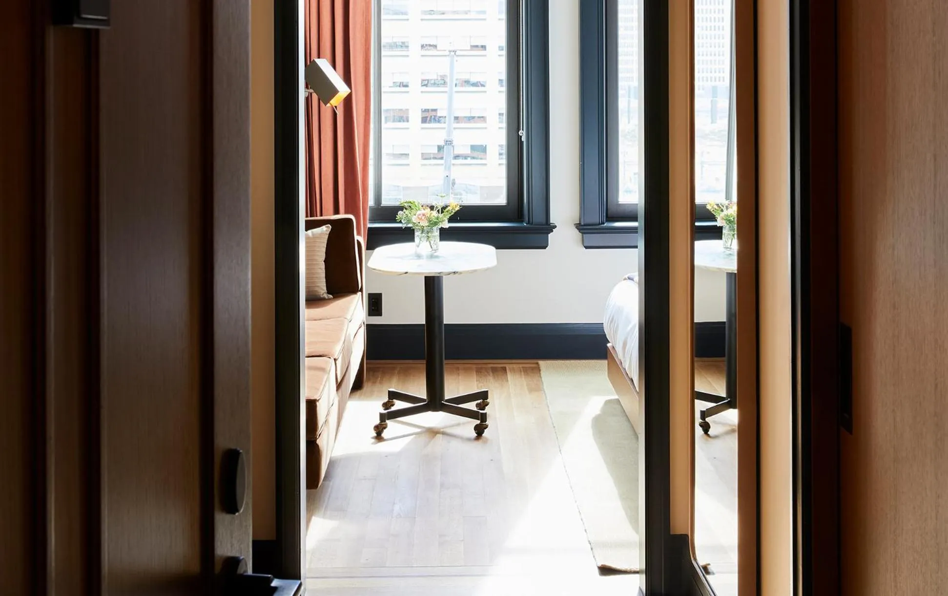 Seating area in Shinola Hotel
