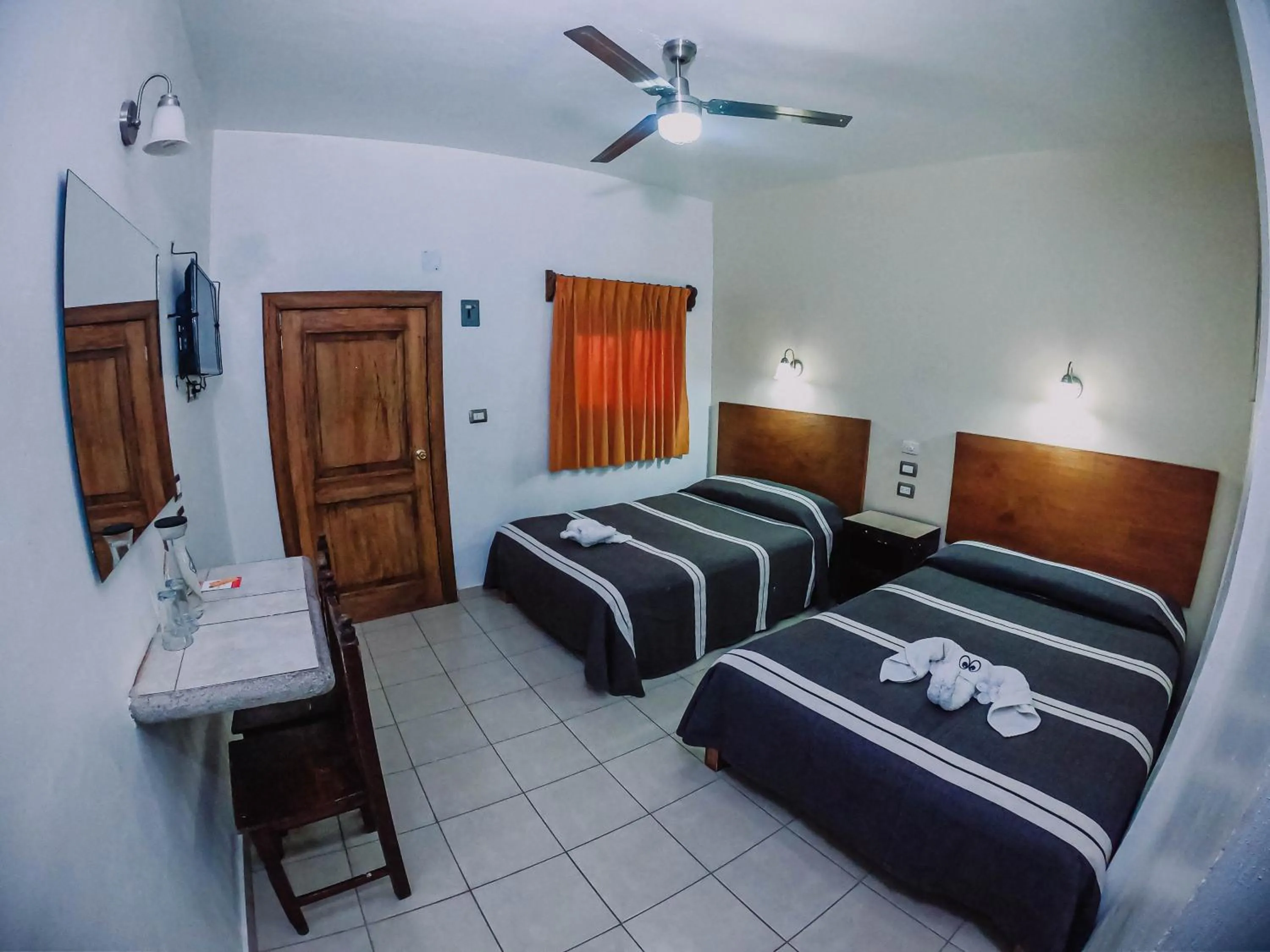 Bed in Hotel Cervantino