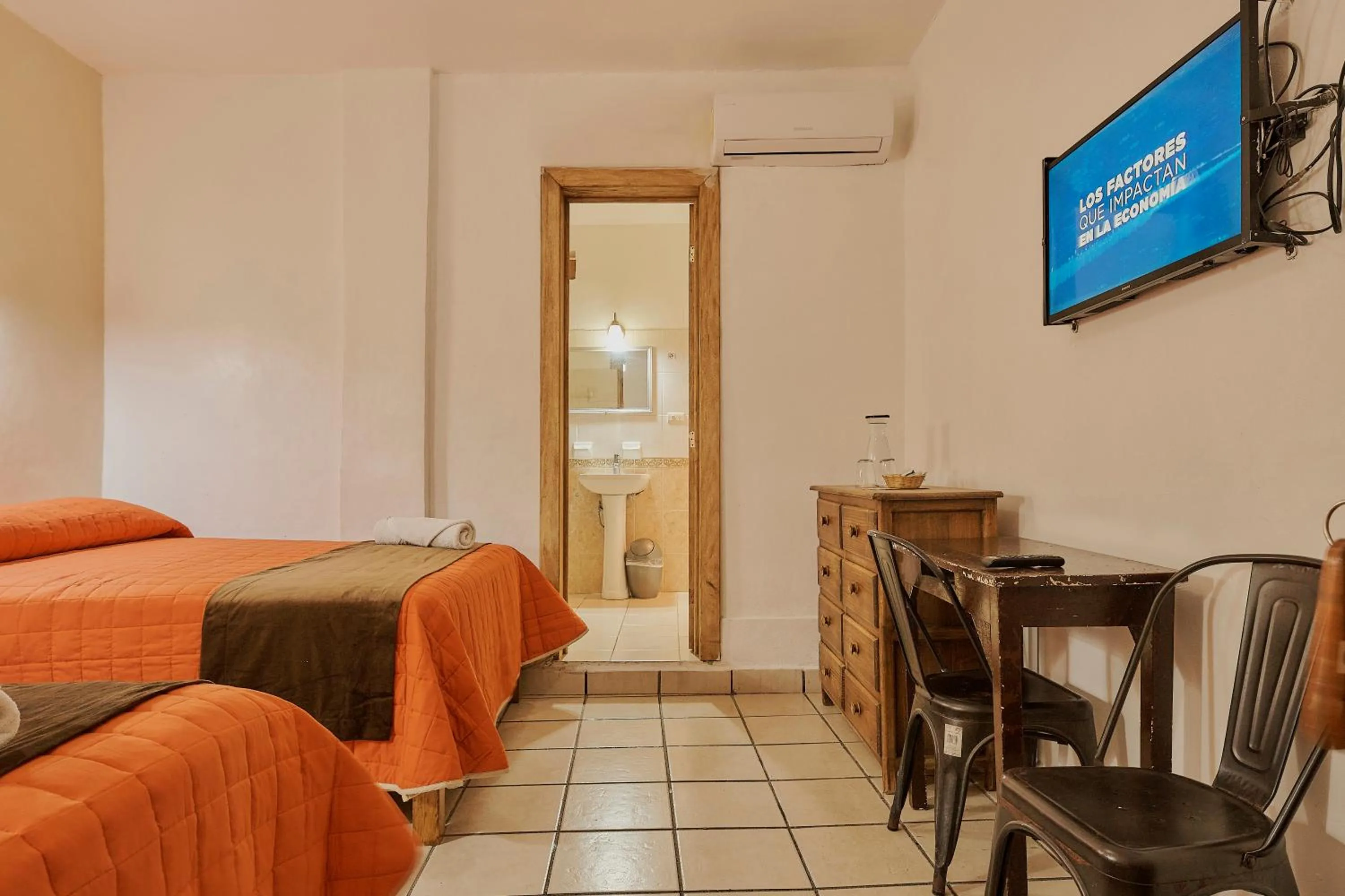 Bed in Hotel Cervantino