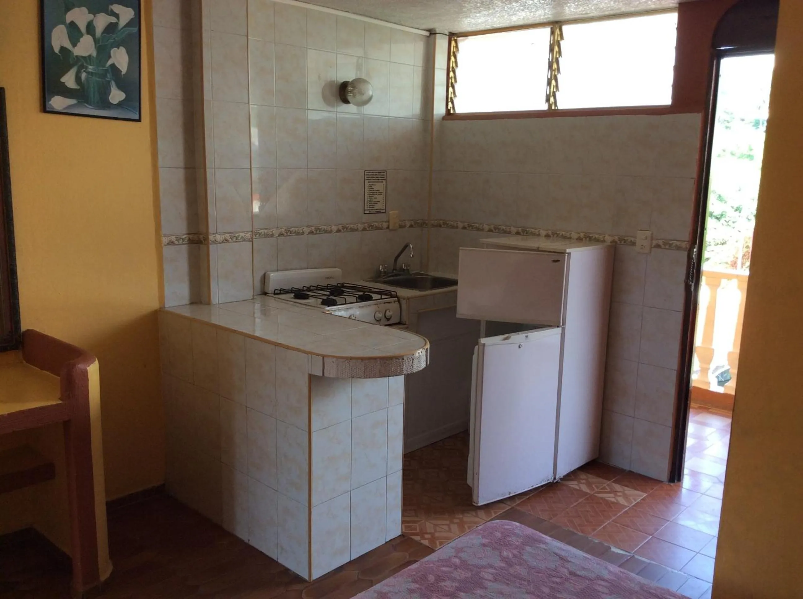 Kitchen or kitchenette in Hotel Olimar