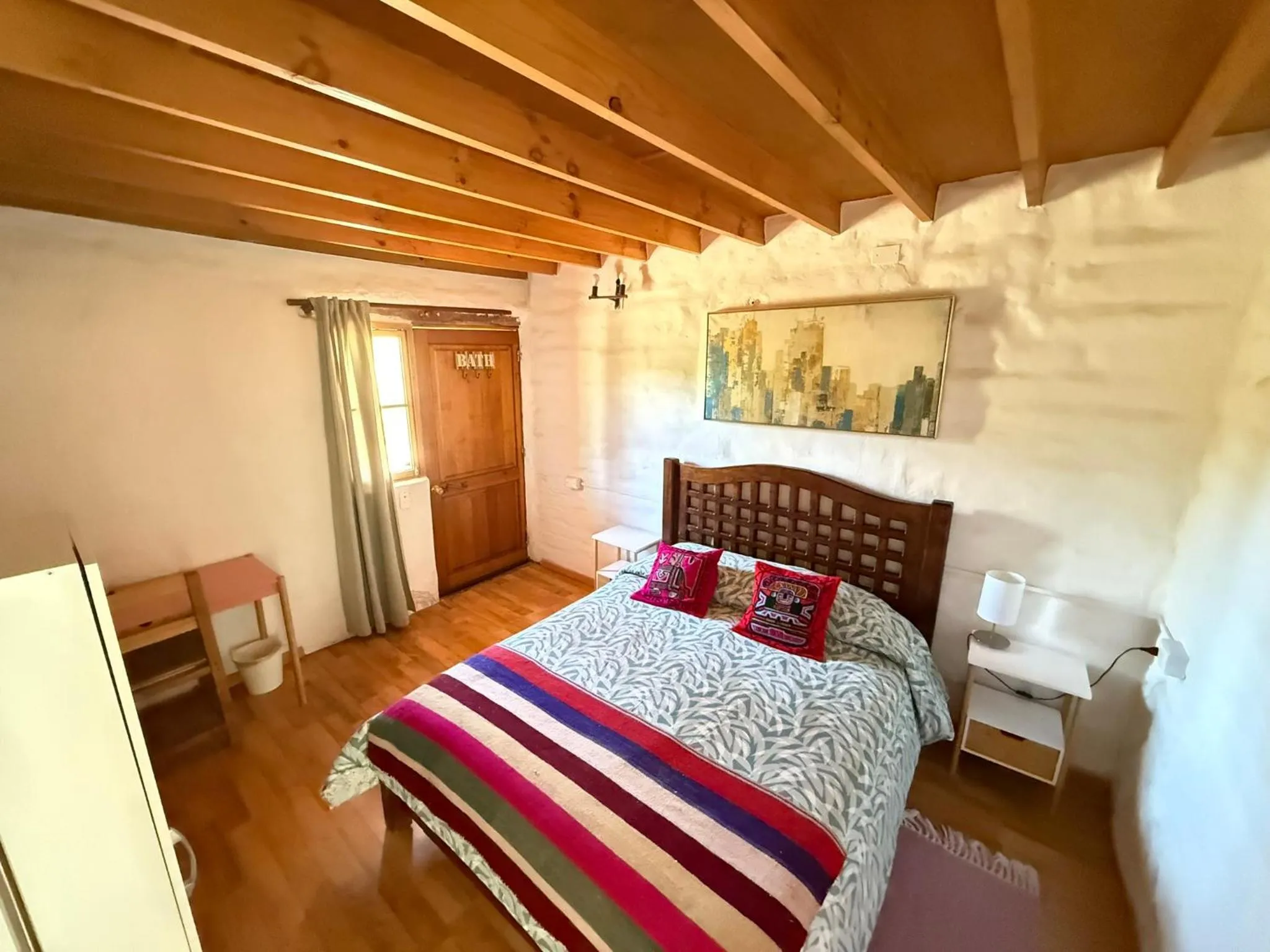 Bed in Atacama Lodge Rukazen Rústico