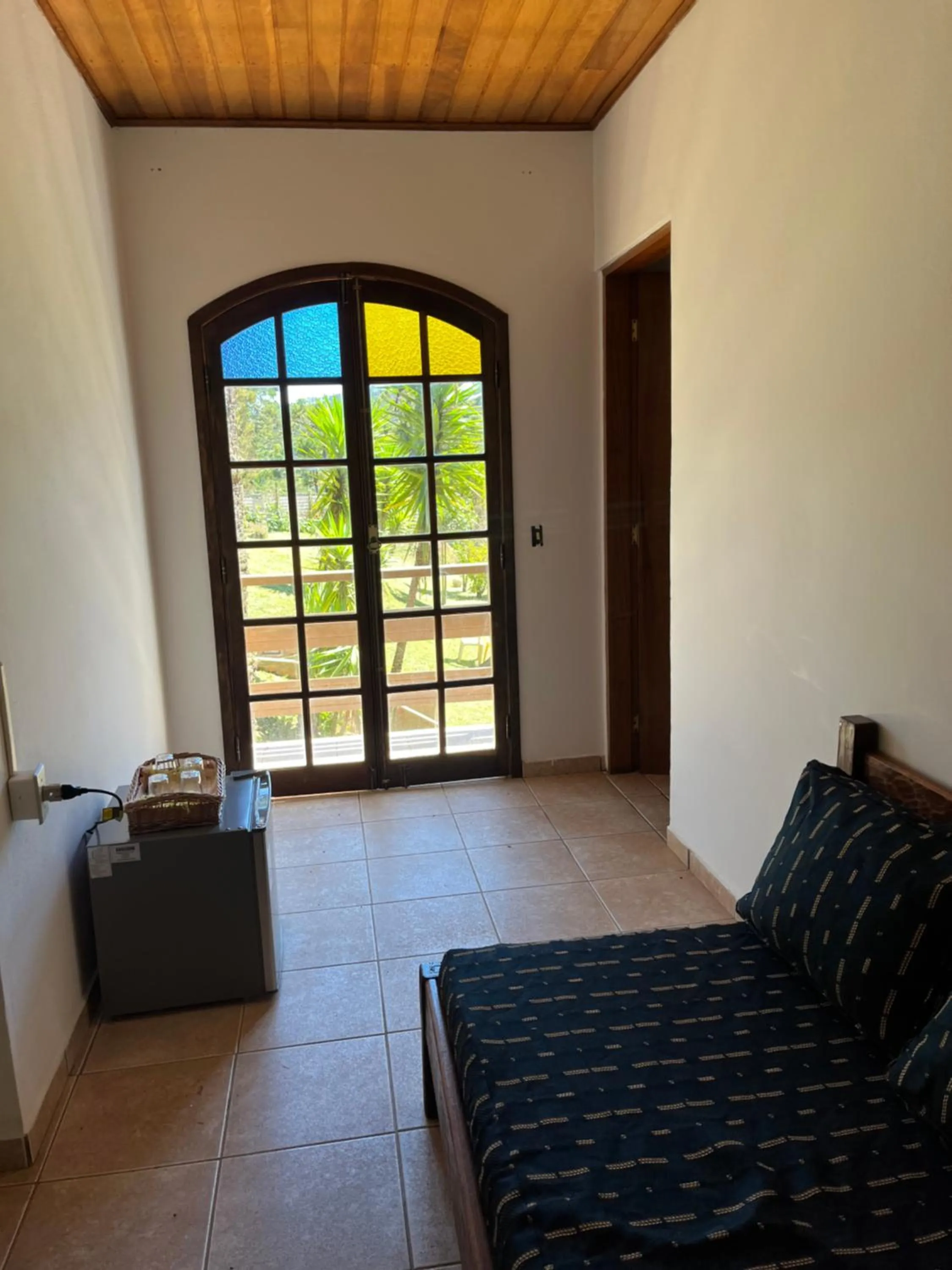 Living room, Bed in Pousada Sonho Verde