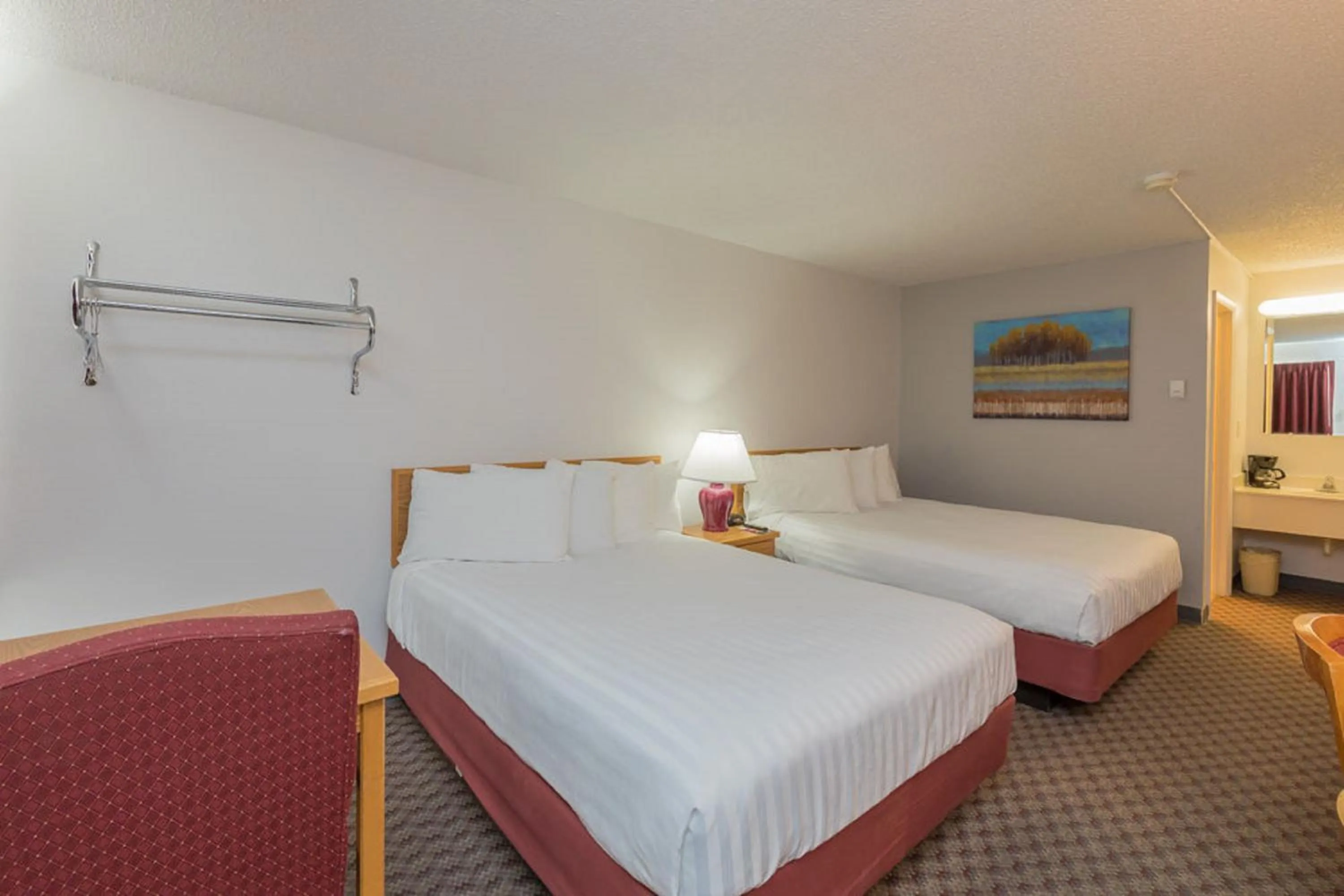 Bed in Motel 8 Rock Springs