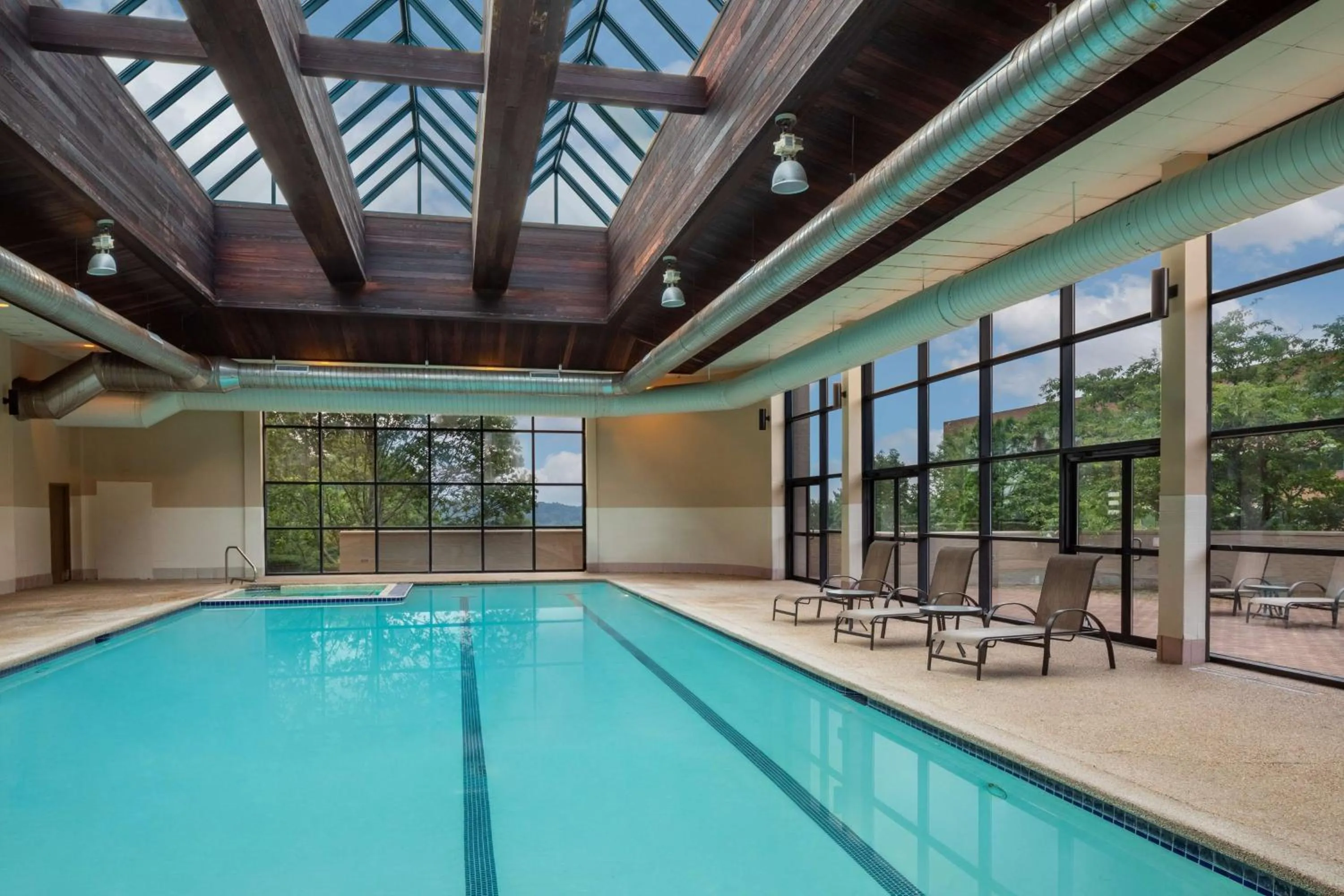 Pool view in DoubleTree Boston North Shore Danvers