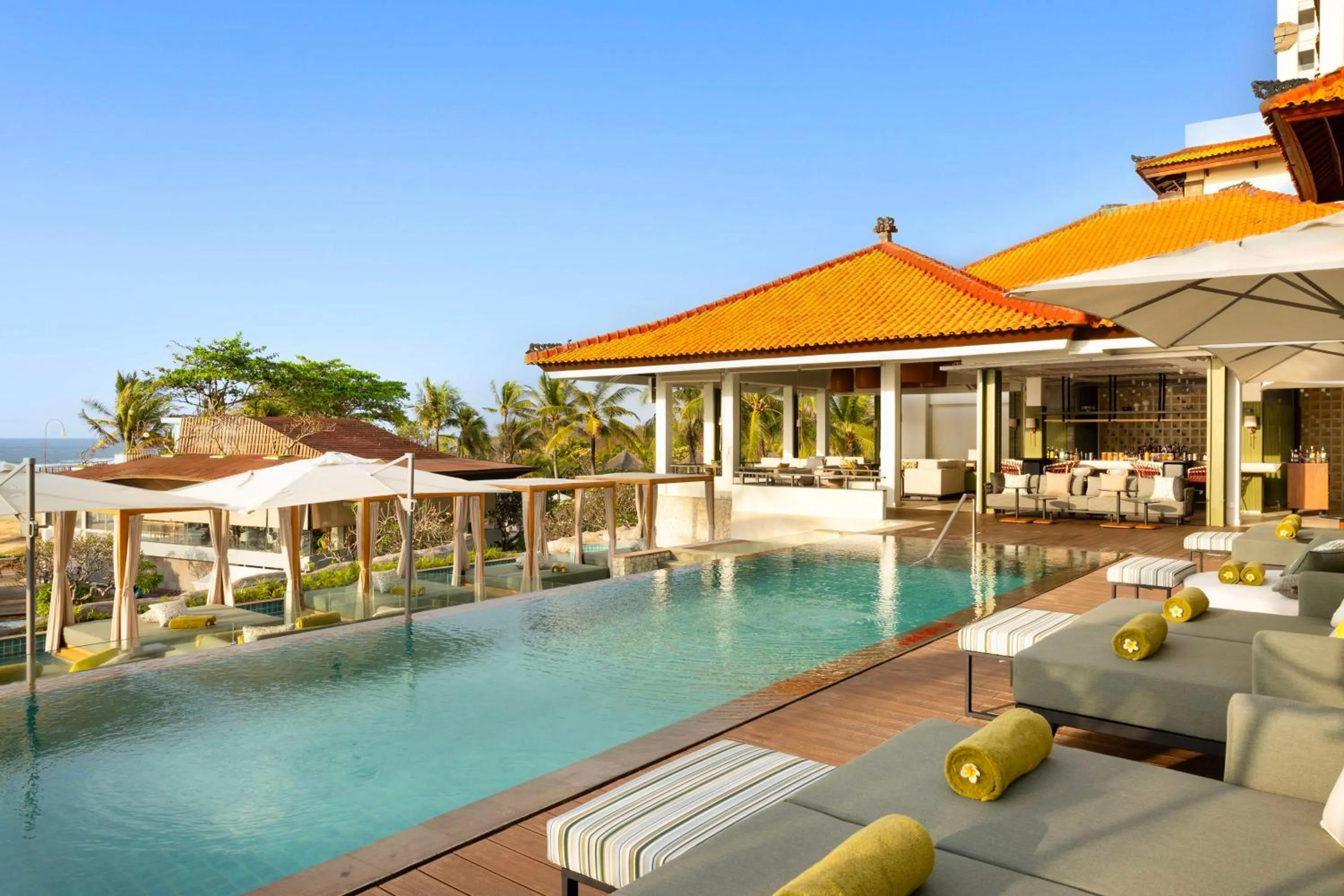 Pool view in Hilton Bali Resort