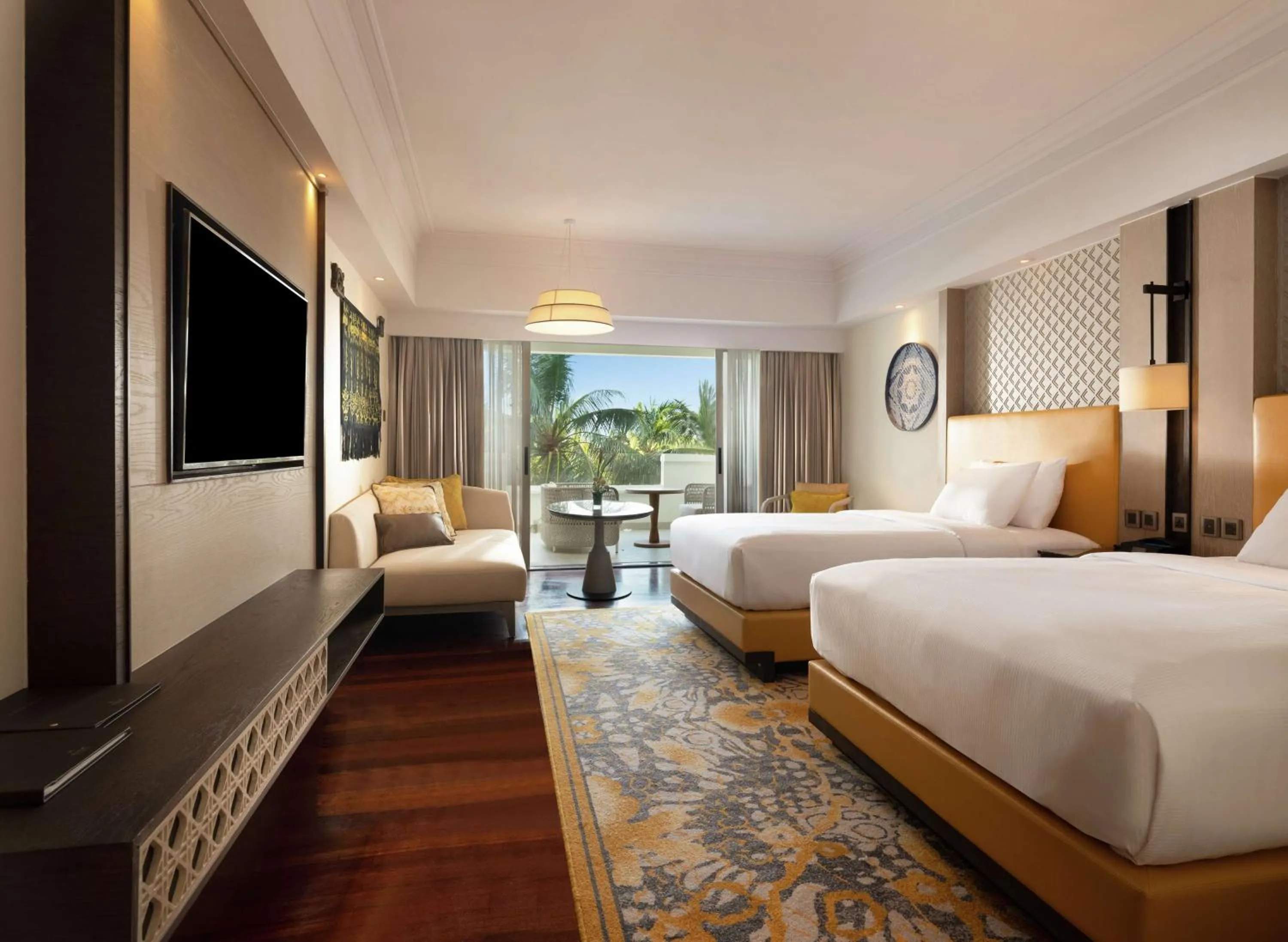 Bed in Hilton Bali Resort