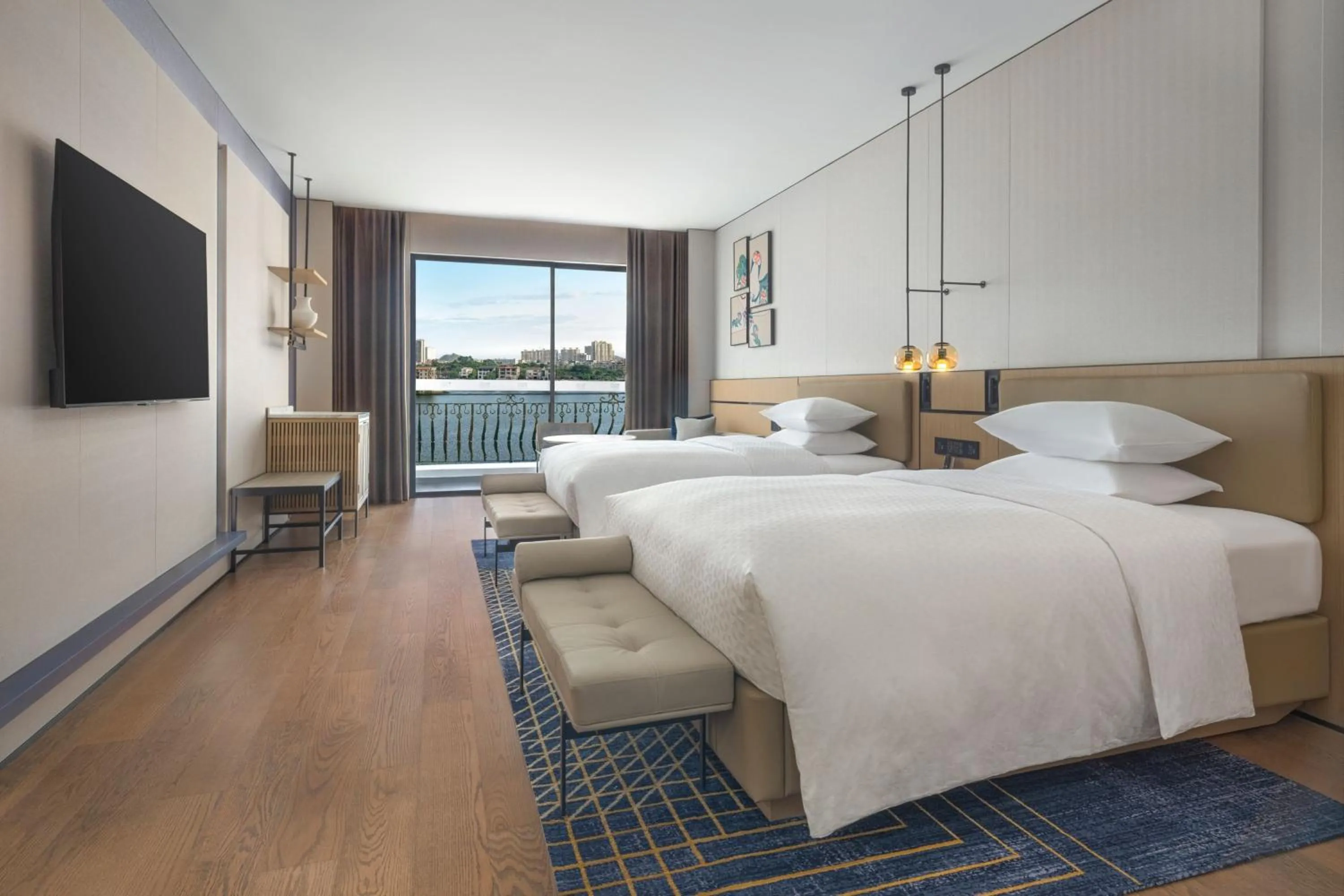 Bedroom, Bed in Four Points by Sheraton Yangjiang City Center