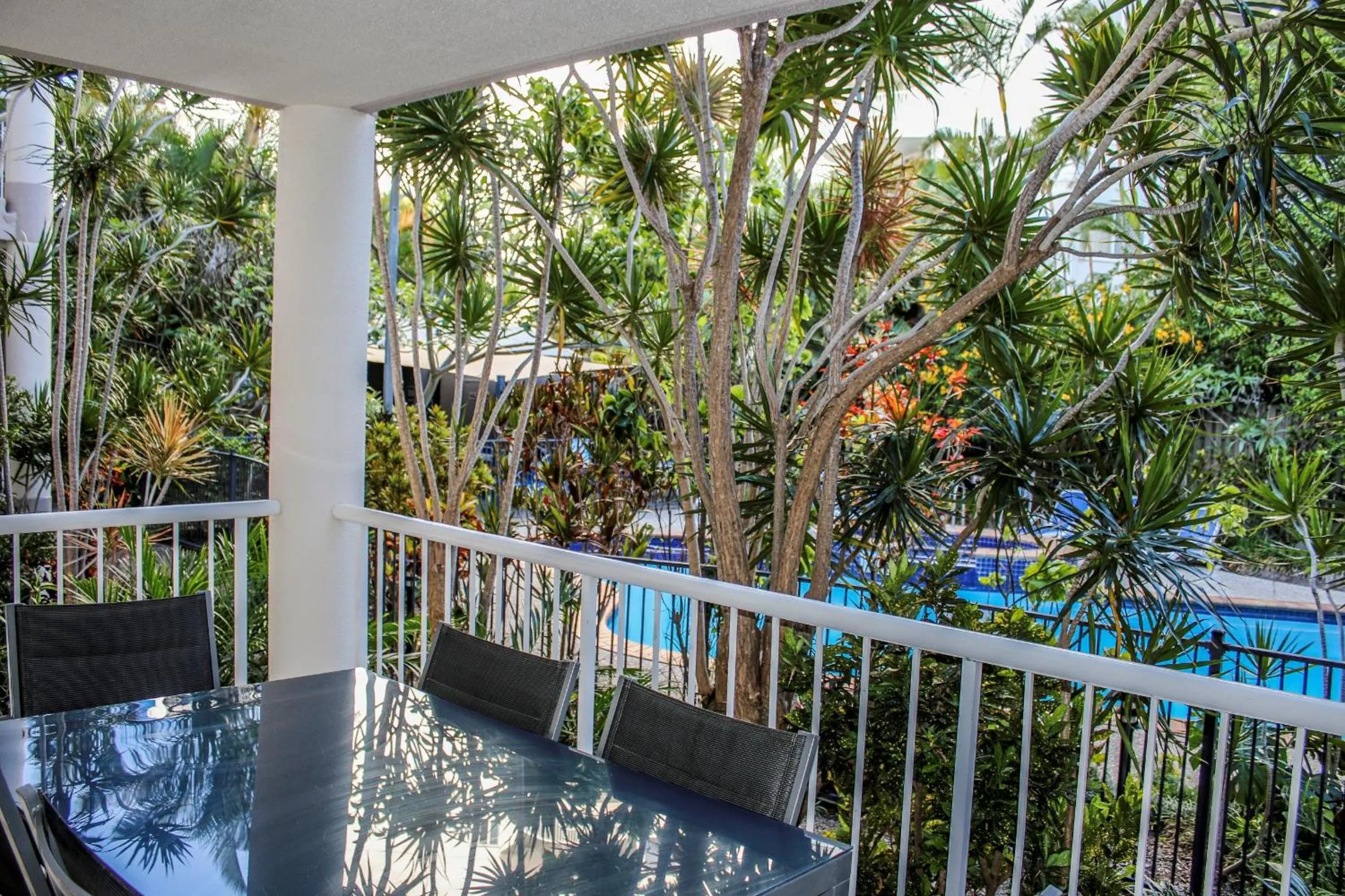 Balcony/Terrace in Surfers Beach Holiday Apartments