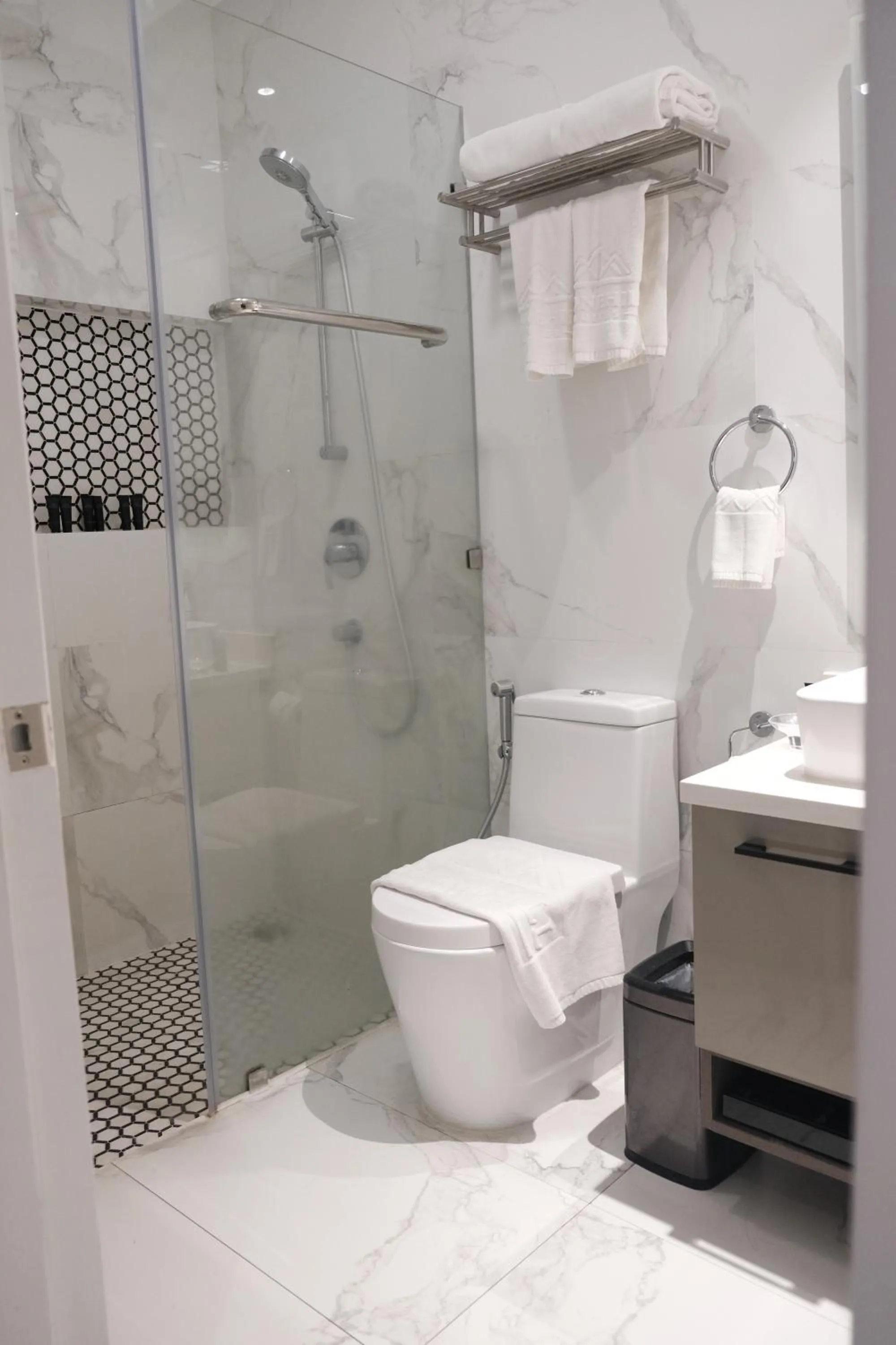 Shower in Stonehill Suites