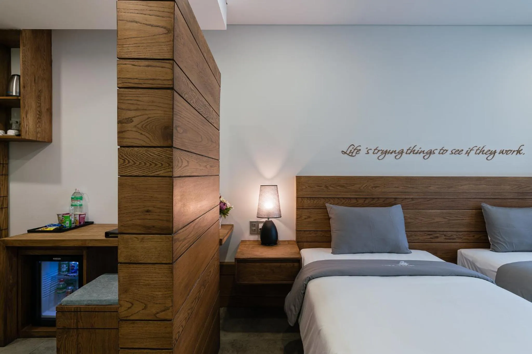 View (from property/room), Bed in Joy Trip Hotel & Spa Nha Trang