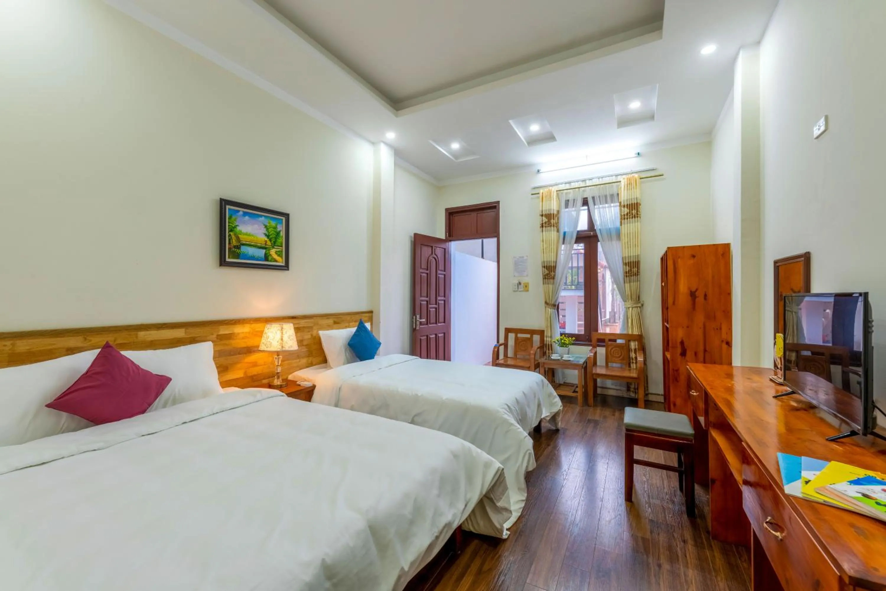 Bed in Gia Nguyen Hotel