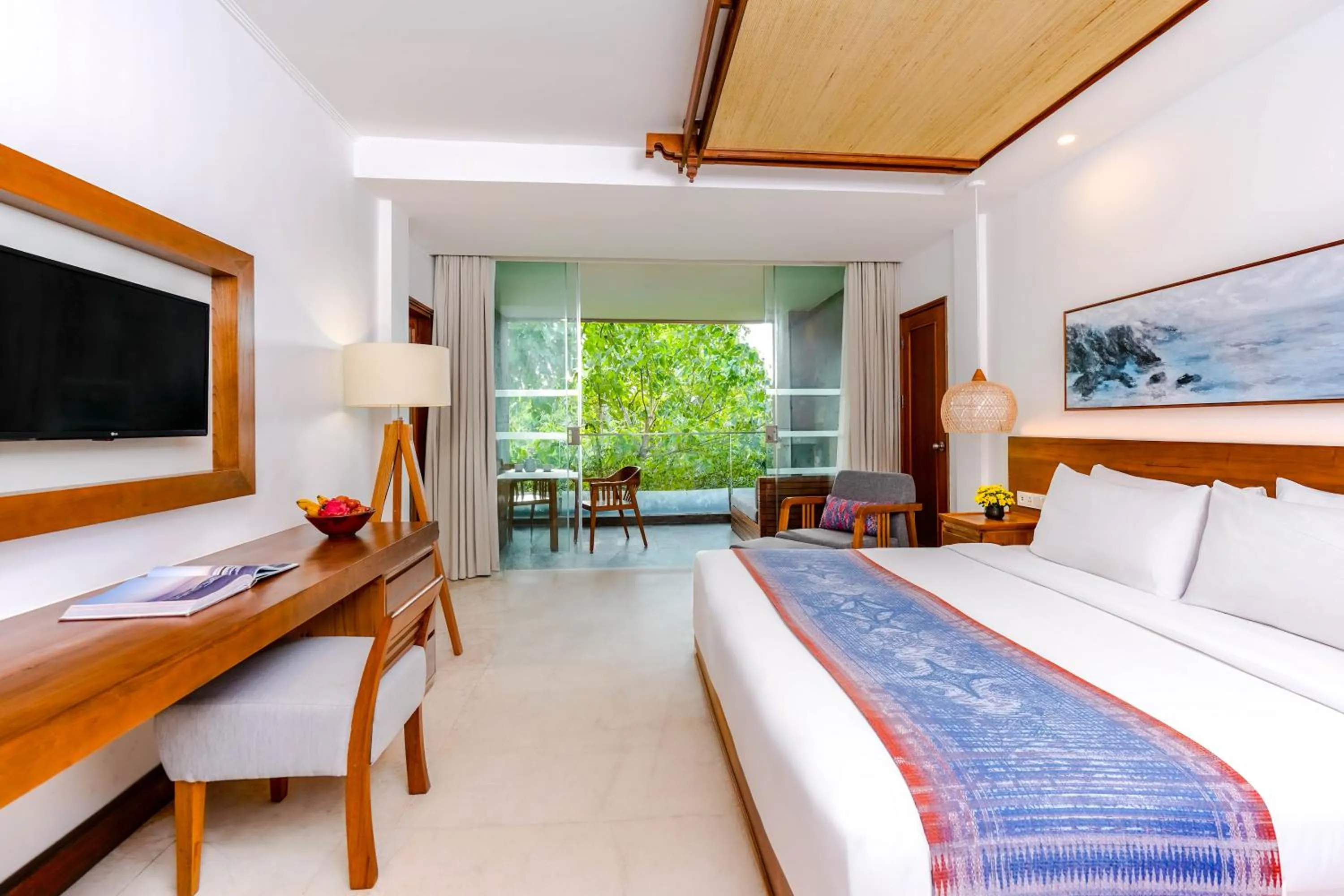 Bed in Legian Beach Hotel