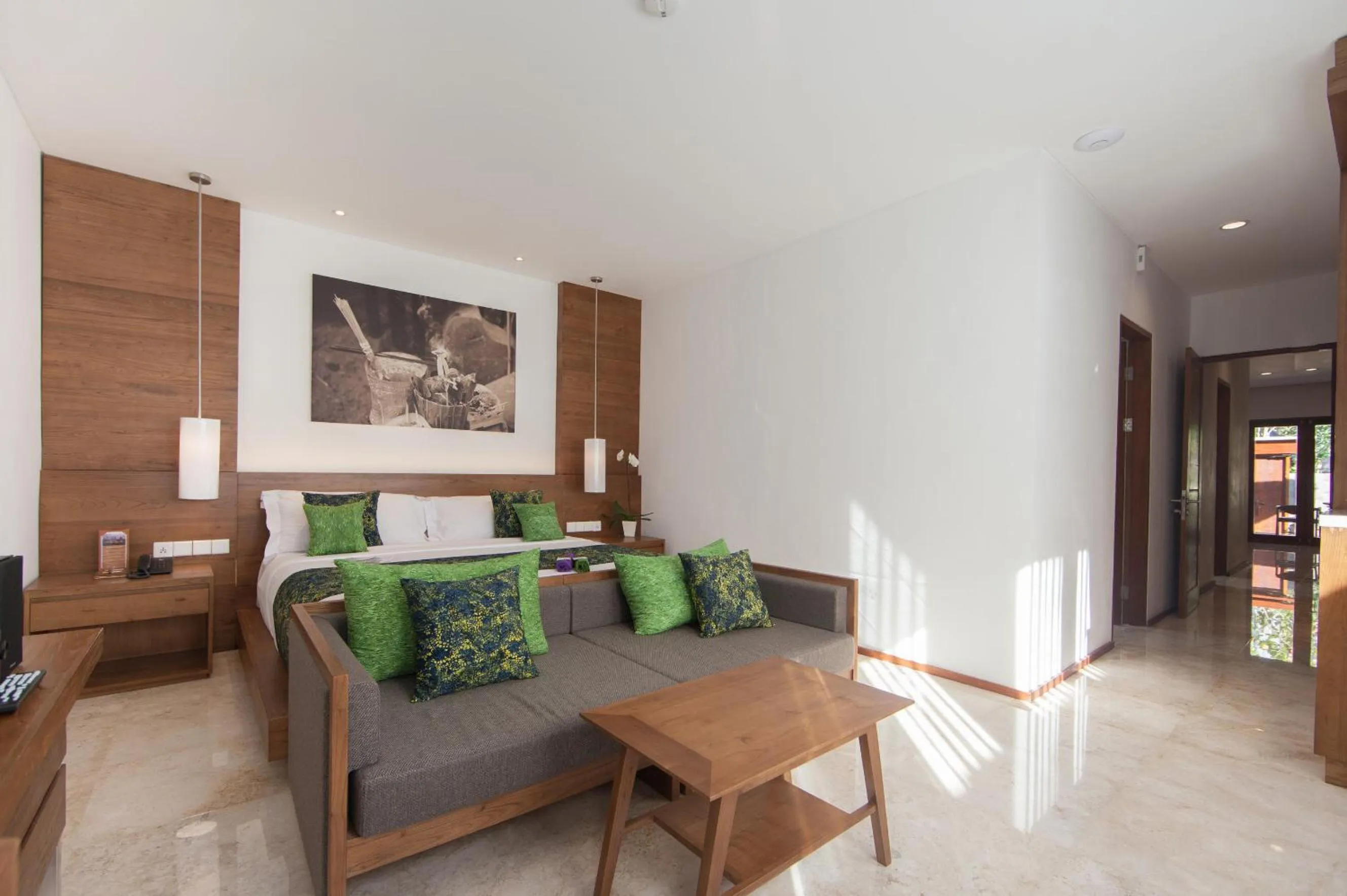 Bedroom in Legian Beach Hotel