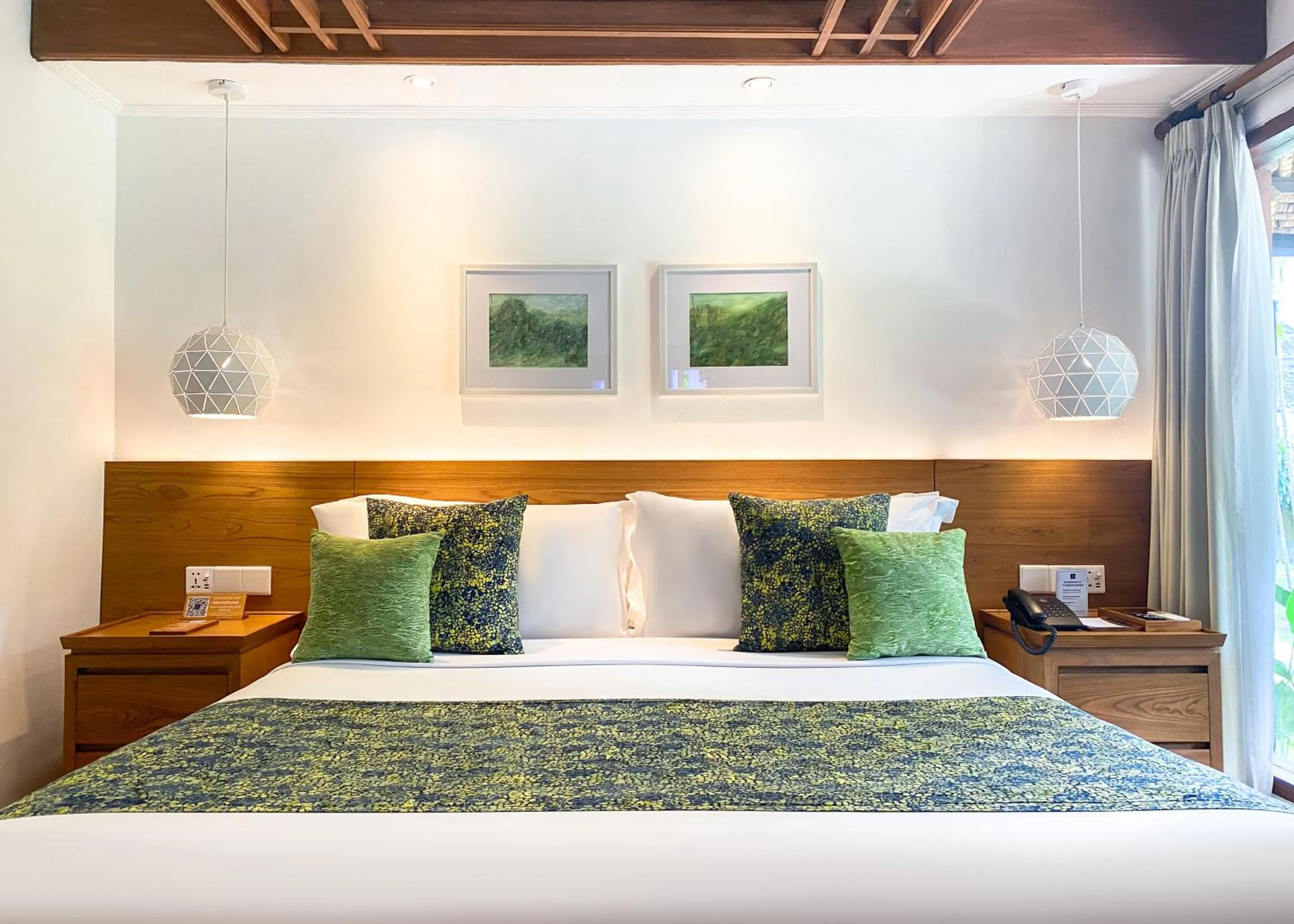 Bed in Legian Beach Hotel