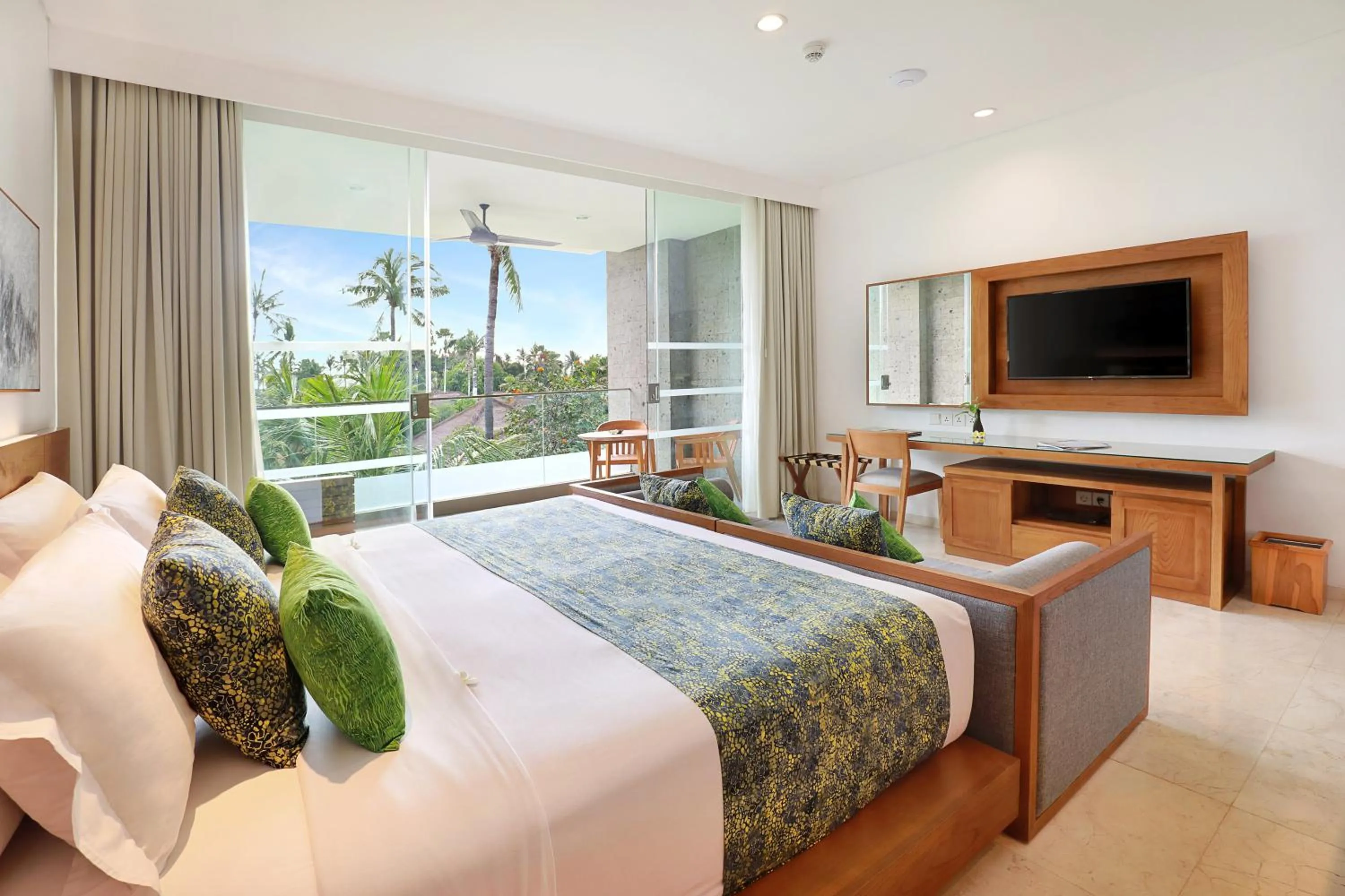 Bed in Legian Beach Hotel