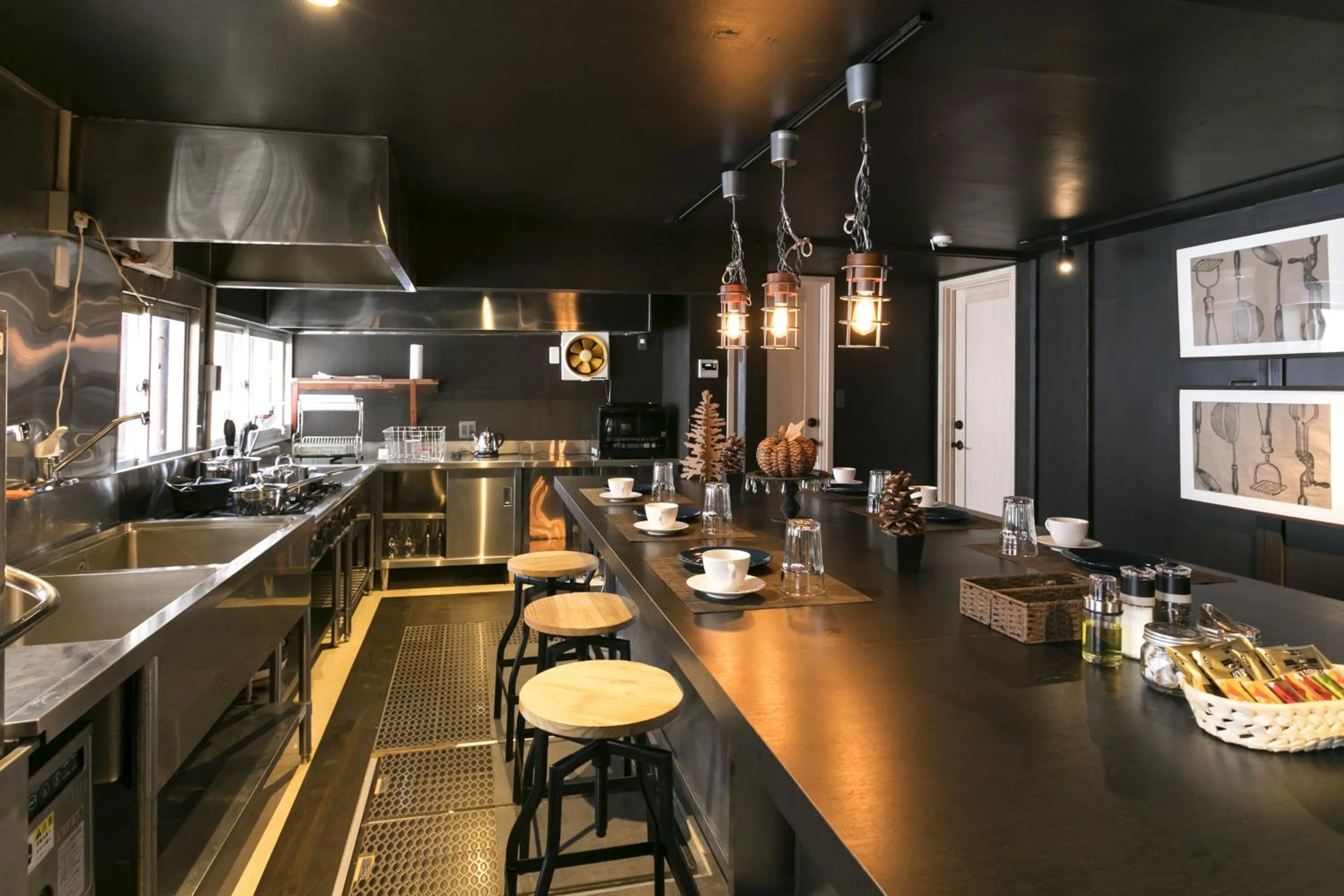 Kitchen or kitchenette in Hakuba Hatago Maruhachi