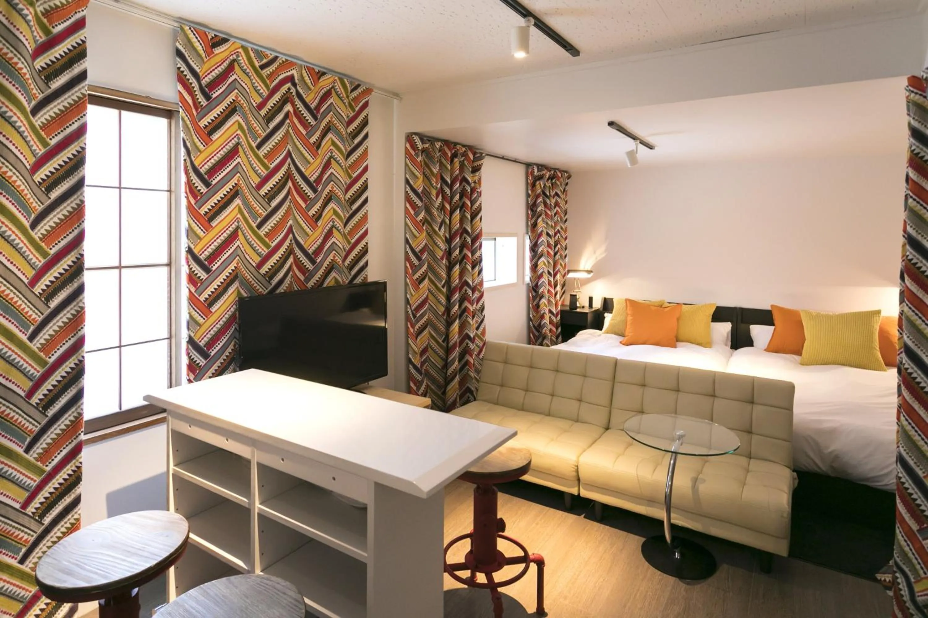 Living room, Bed in Hakuba Hatago Maruhachi