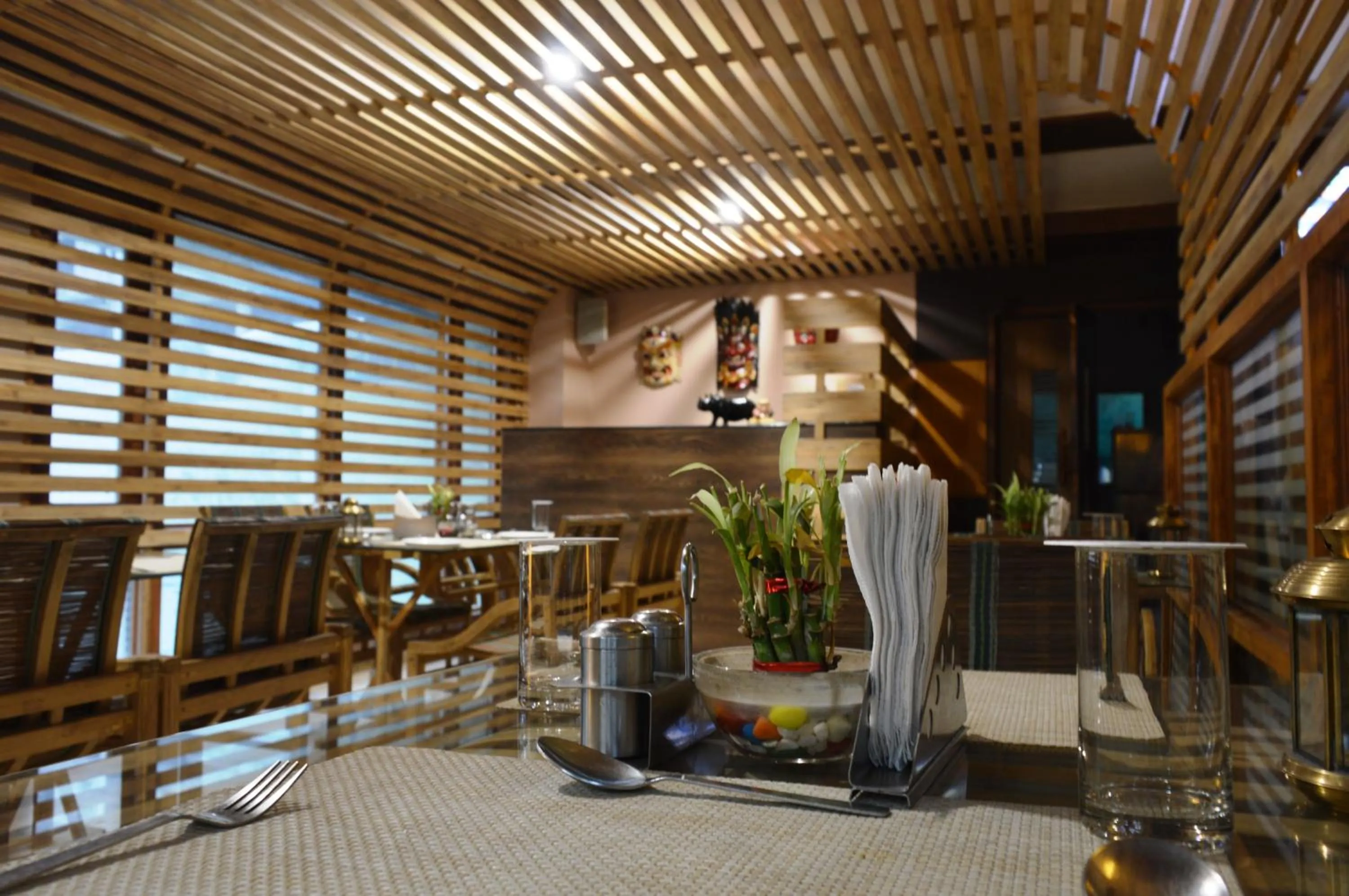 Dining area in Hotel Rains Inn