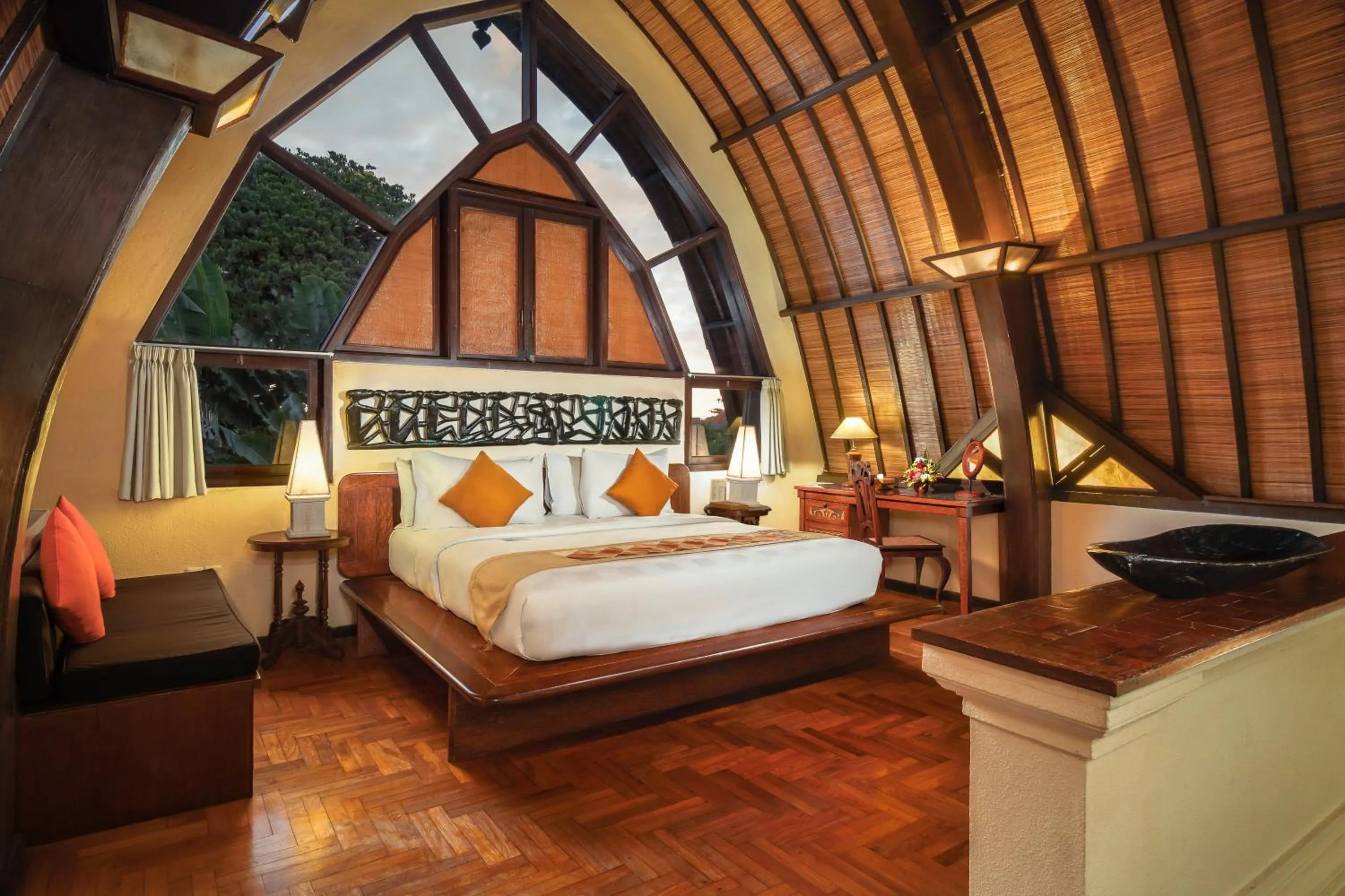 Bed in Hotel Vila Lumbung