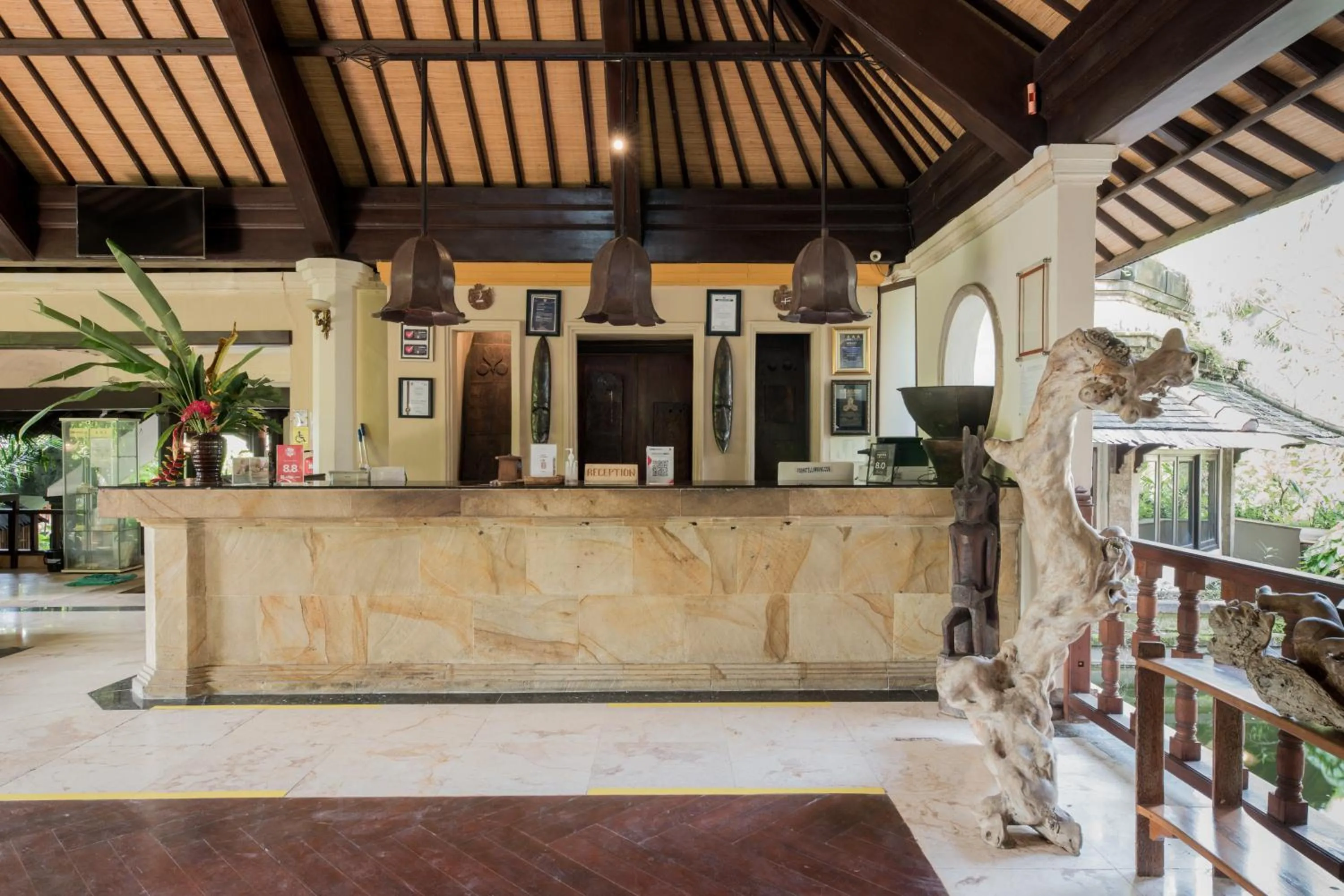 Lobby or reception in Hotel Vila Lumbung