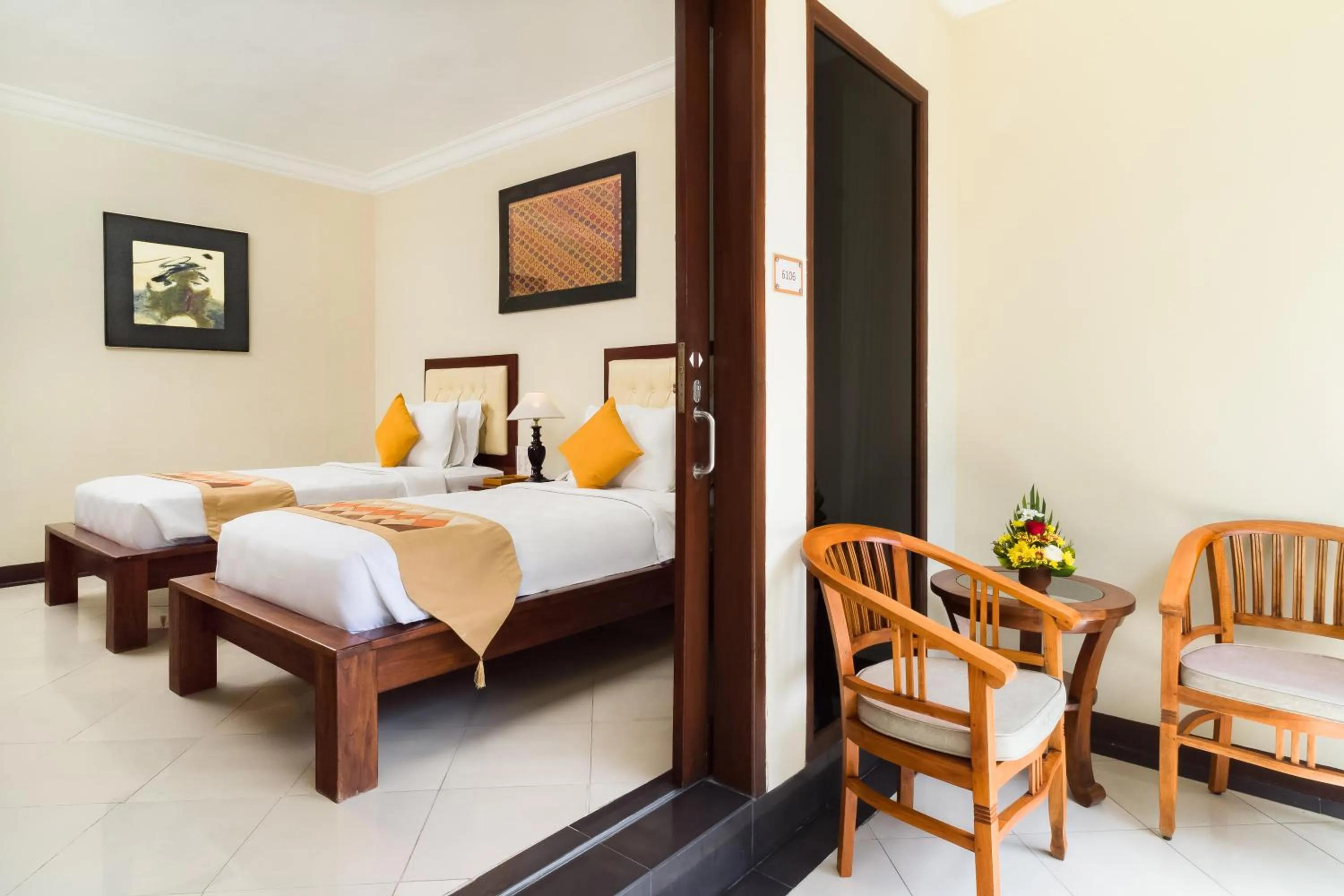 Bed in Hotel Vila Lumbung