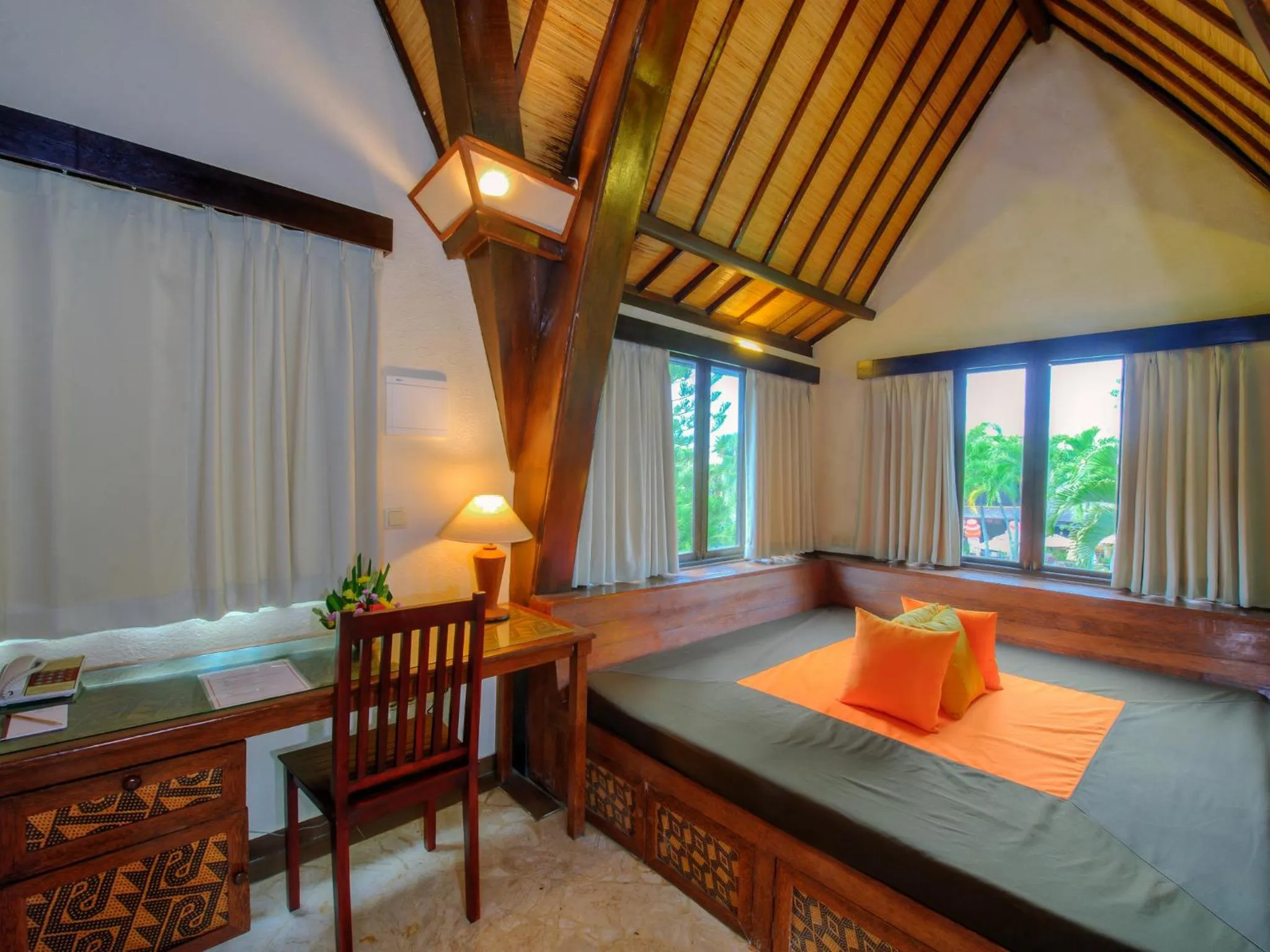 Bedroom, Bed in Hotel Vila Lumbung