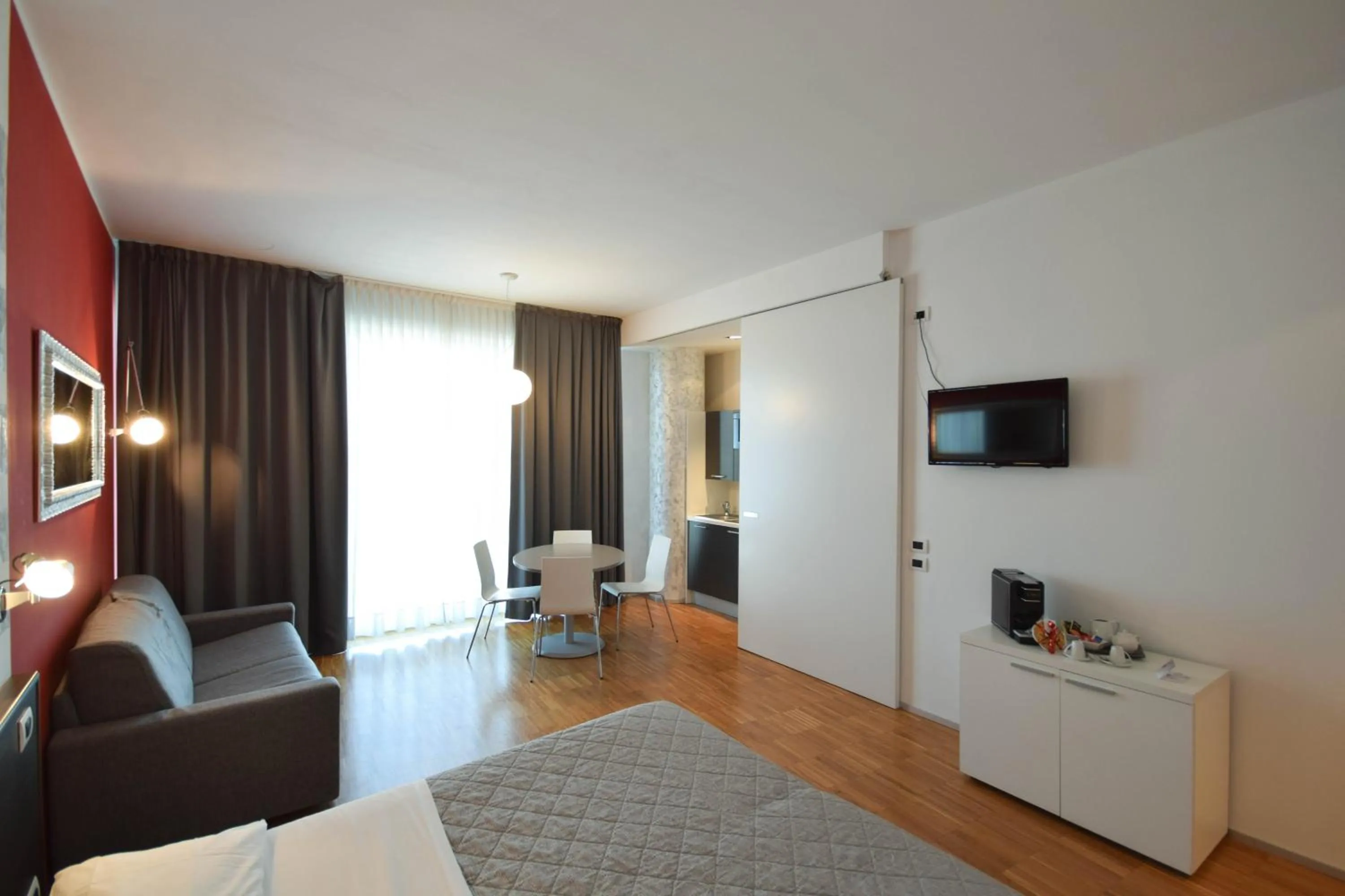 Bed in Hotel Mantova Residence