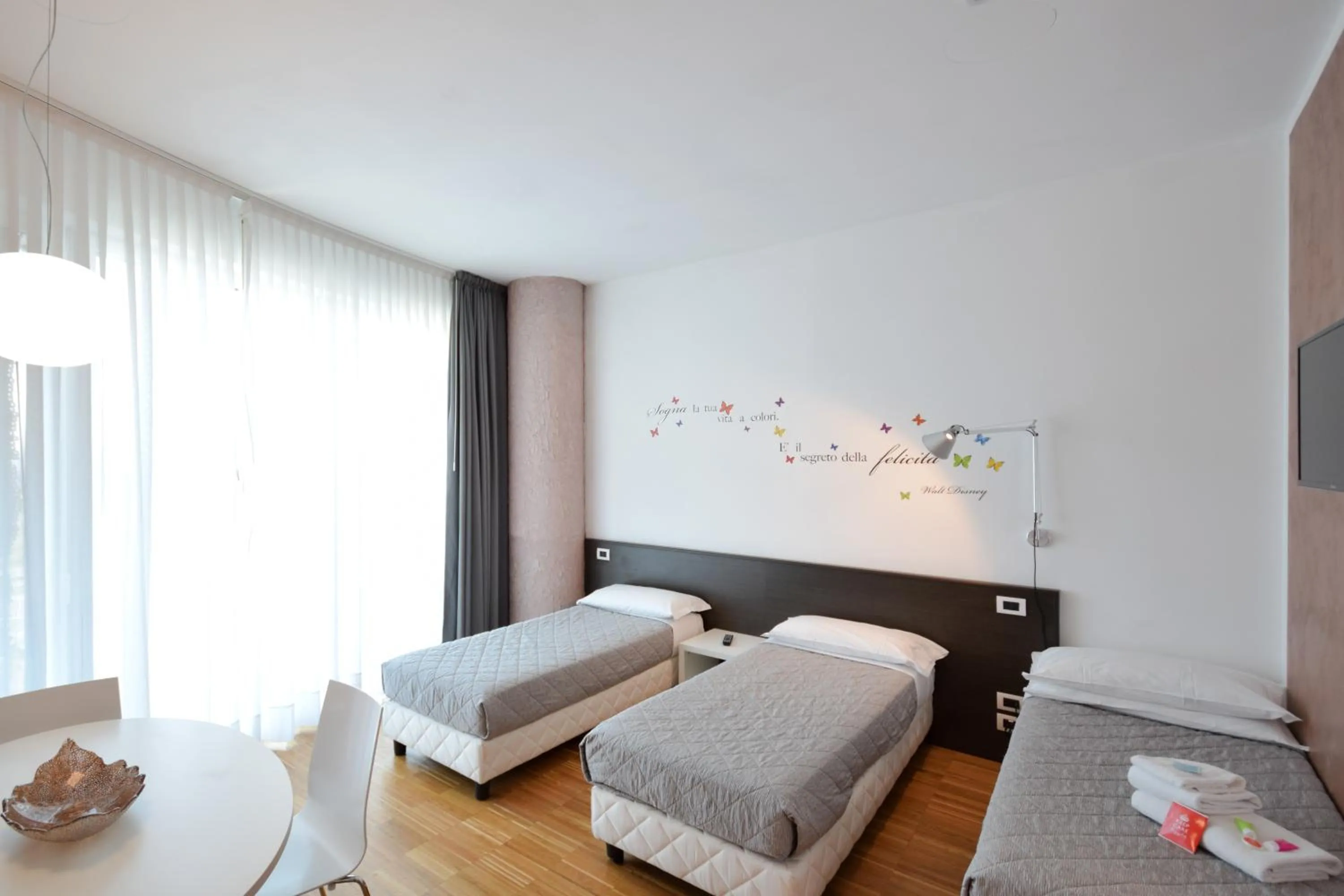 Bed in Hotel Mantova Residence