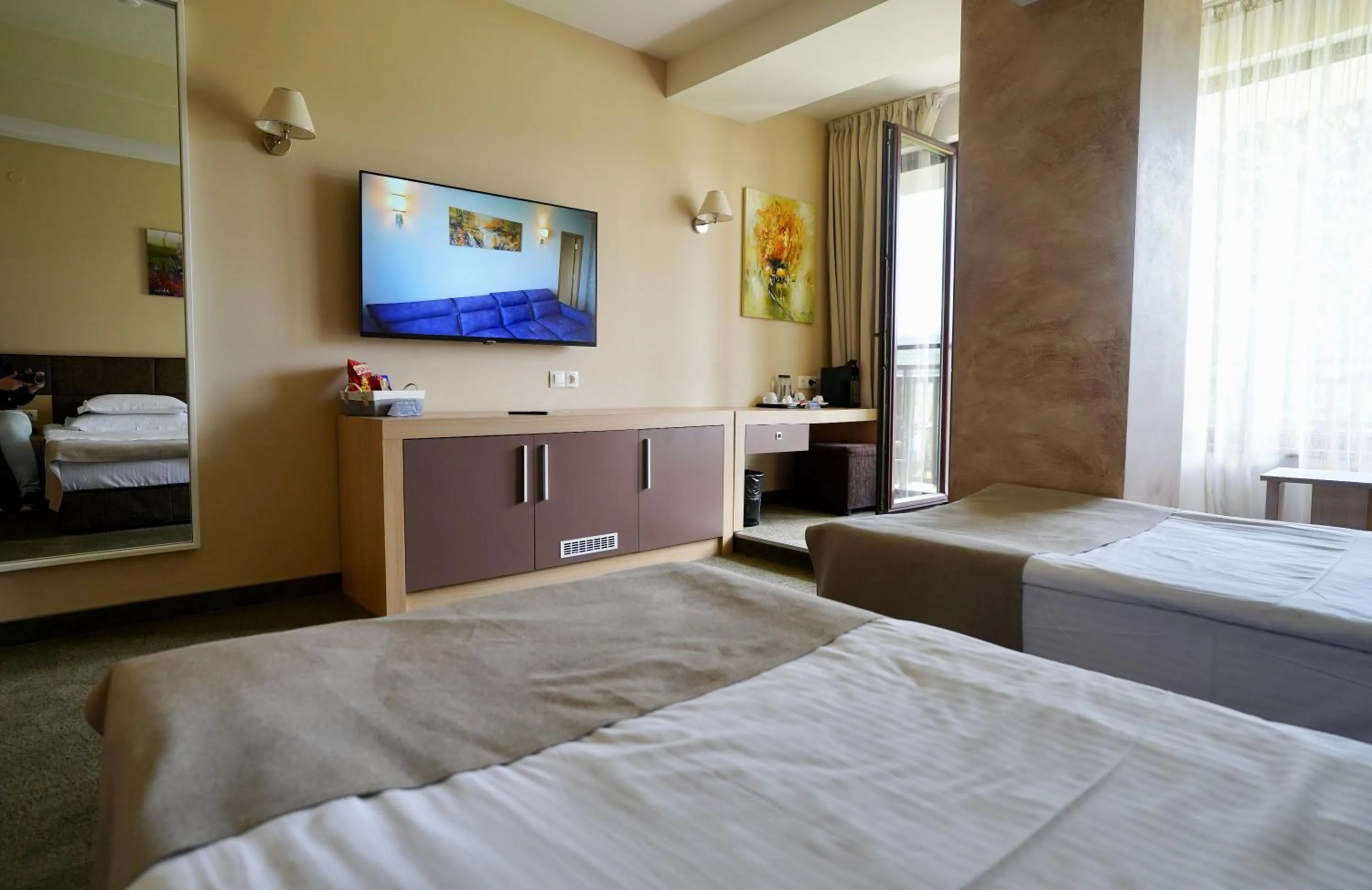 Bed in Belchin Garden SPA&Wellness