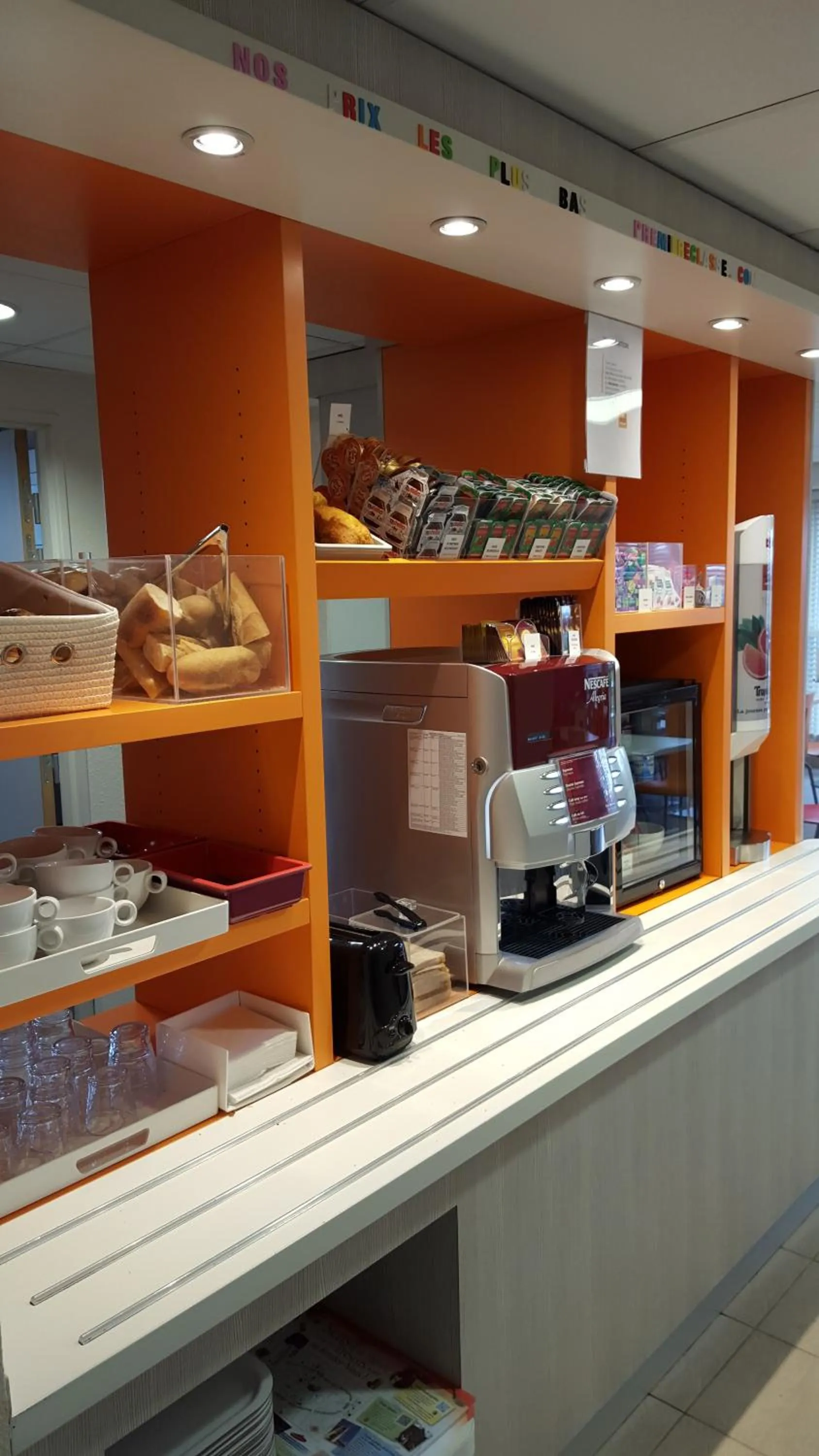 Buffet breakfast in Premiere Classe Sens Nord- Saint Clément