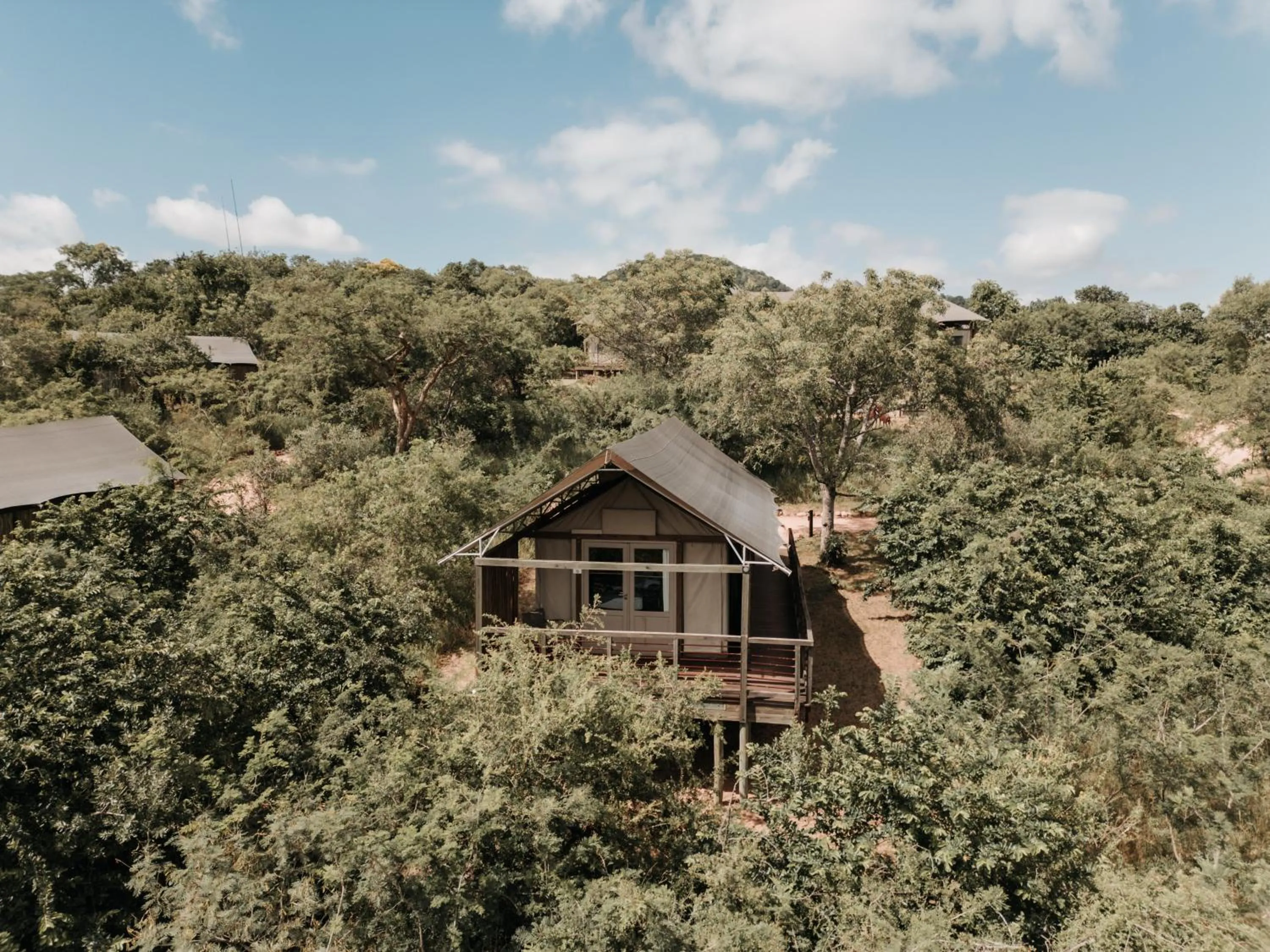 Garden in Ndhula Luxury Tented Lodge