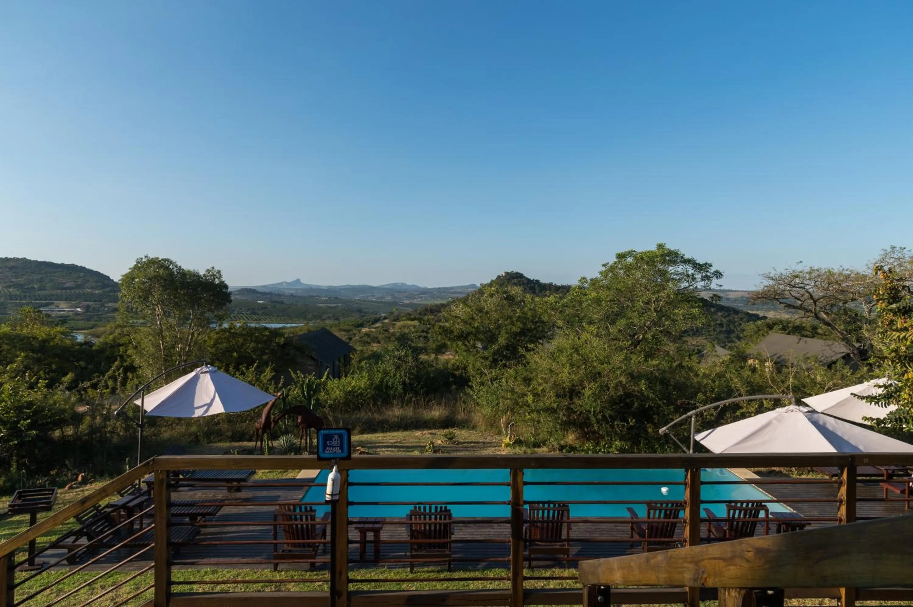 Pool view in Ndhula Luxury Tented Lodge