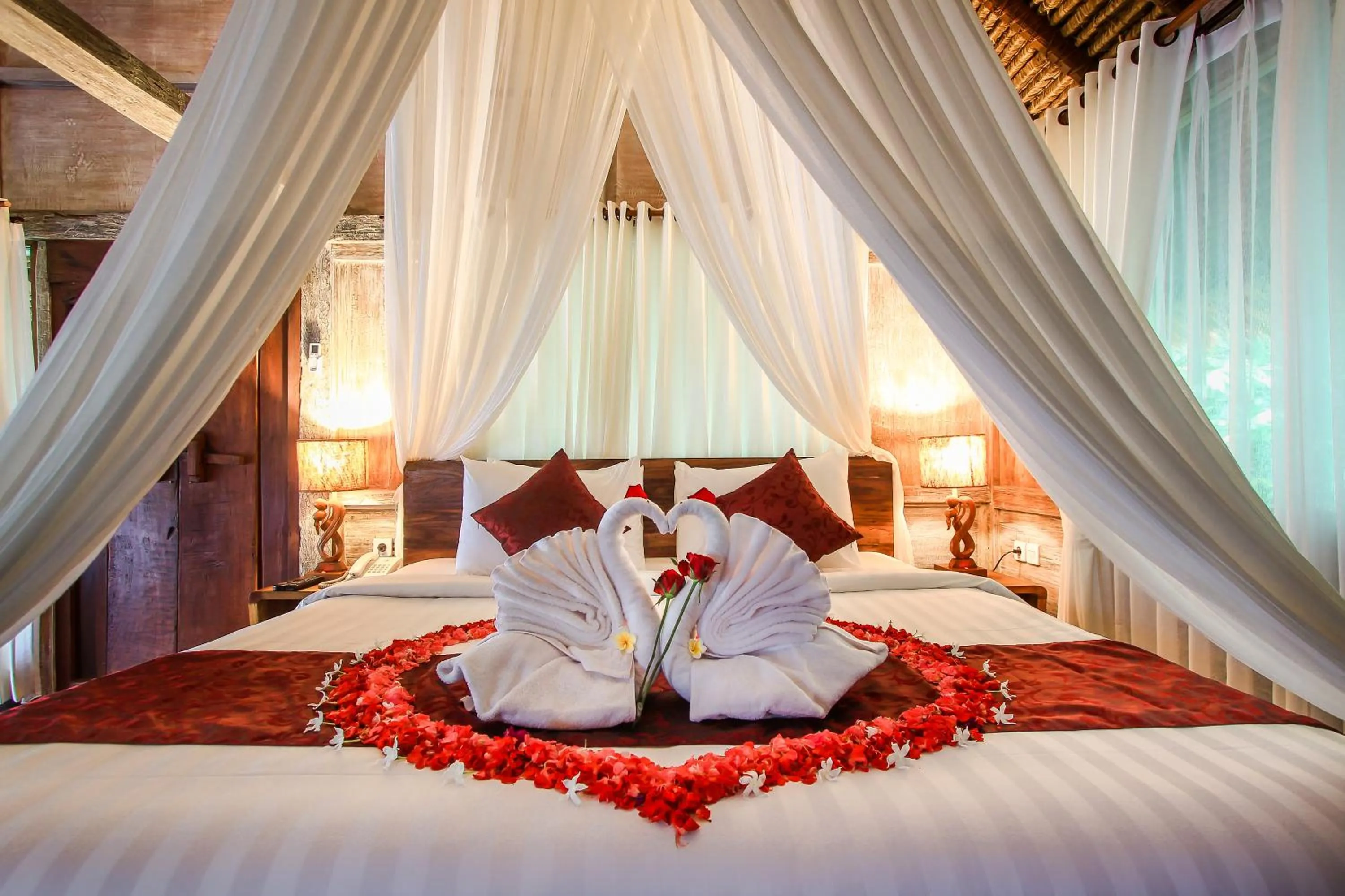 Bedroom, Bed in Keramas Sacred River Retreat Resort and Villa