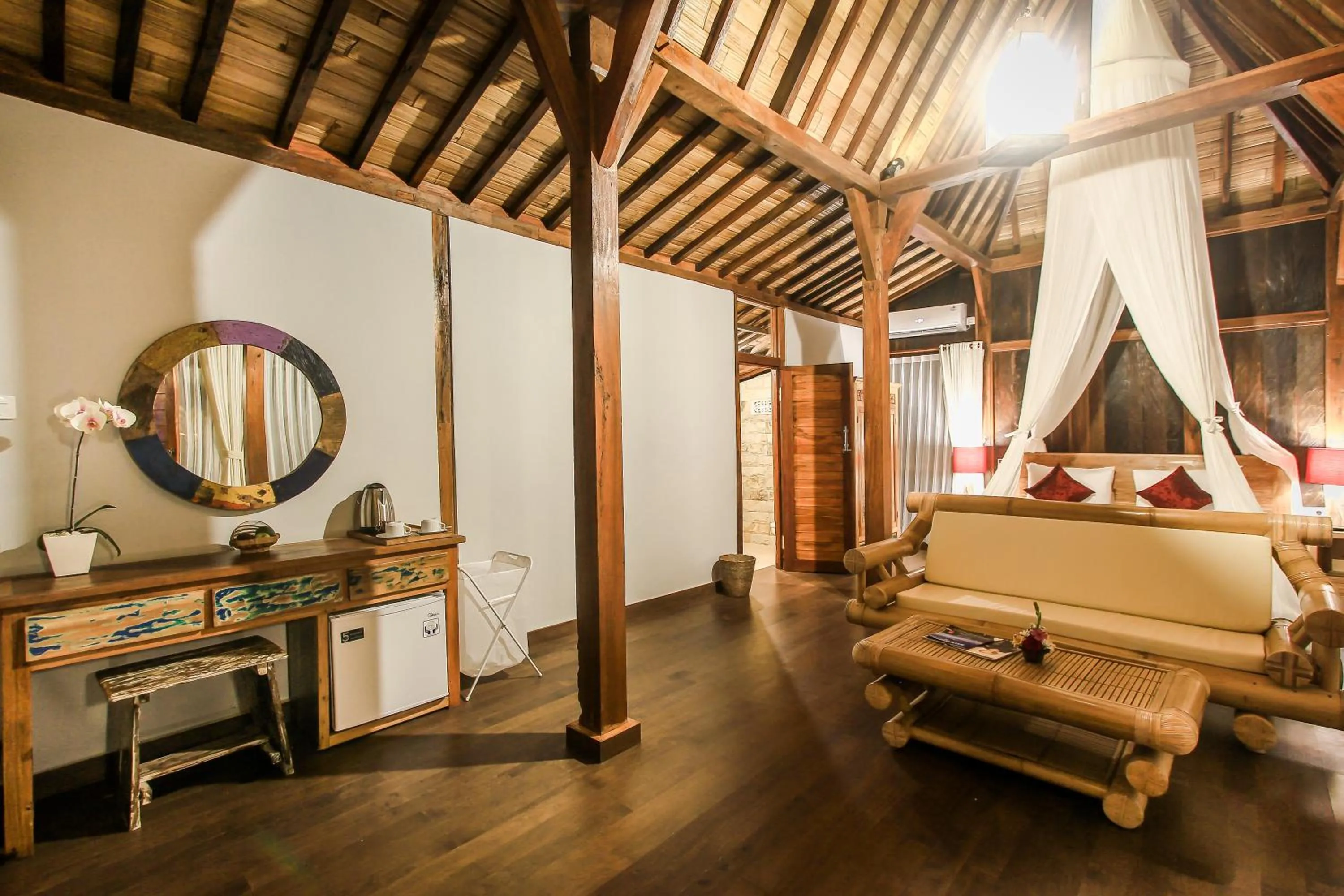 Bedroom in Keramas Sacred River Retreat Resort and Villa