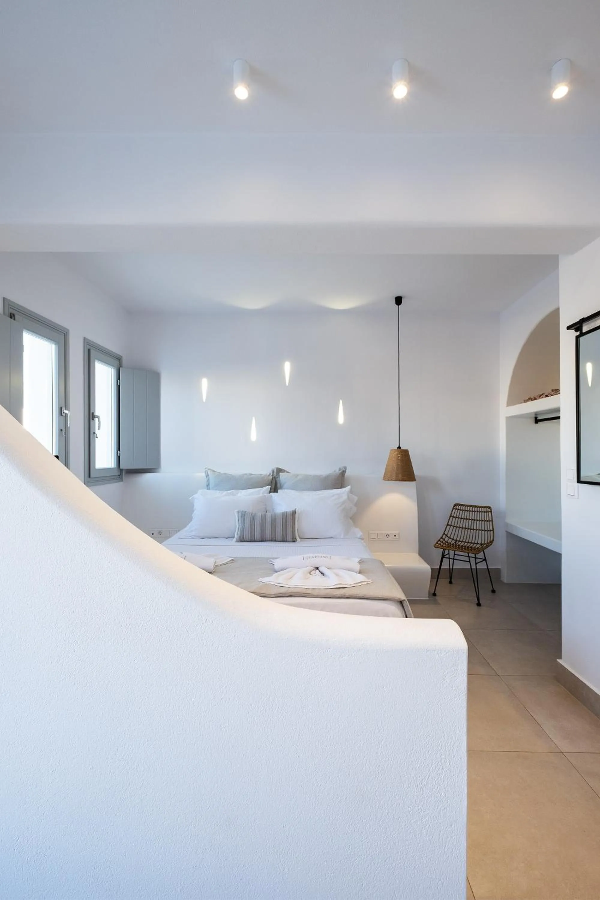 Bed in Quartano Luxury Cycladic Residence, Adults Only (13+)