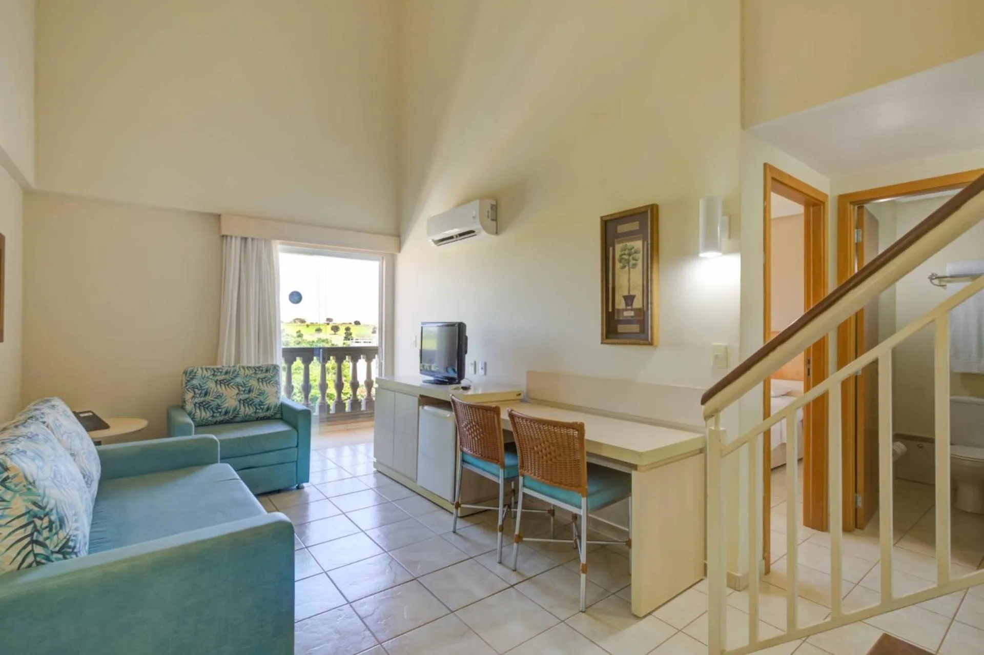 Living room in Thermas de Olimpia Resort