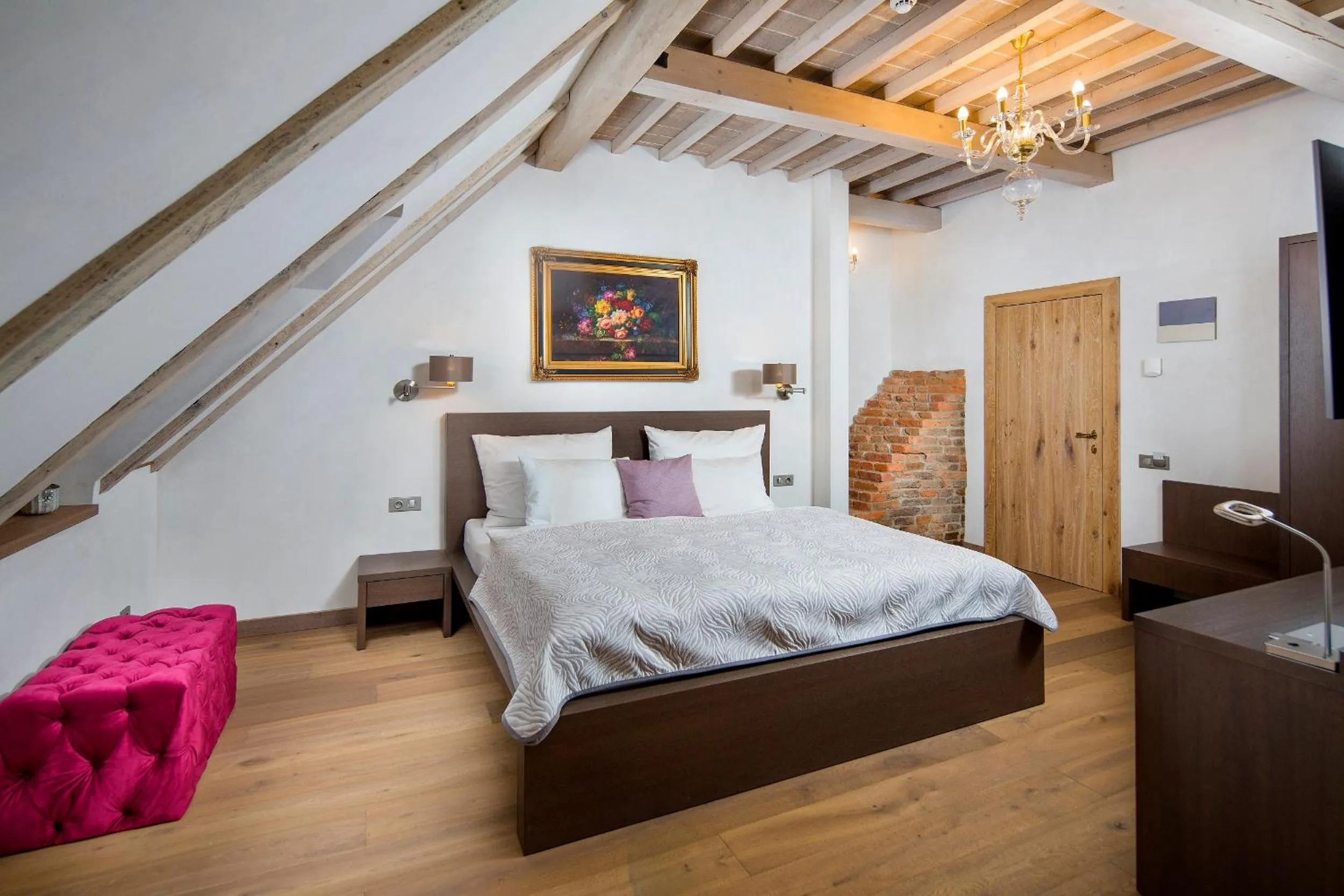 Photo of the whole room, Bed in Kaštieľ Kubínyi