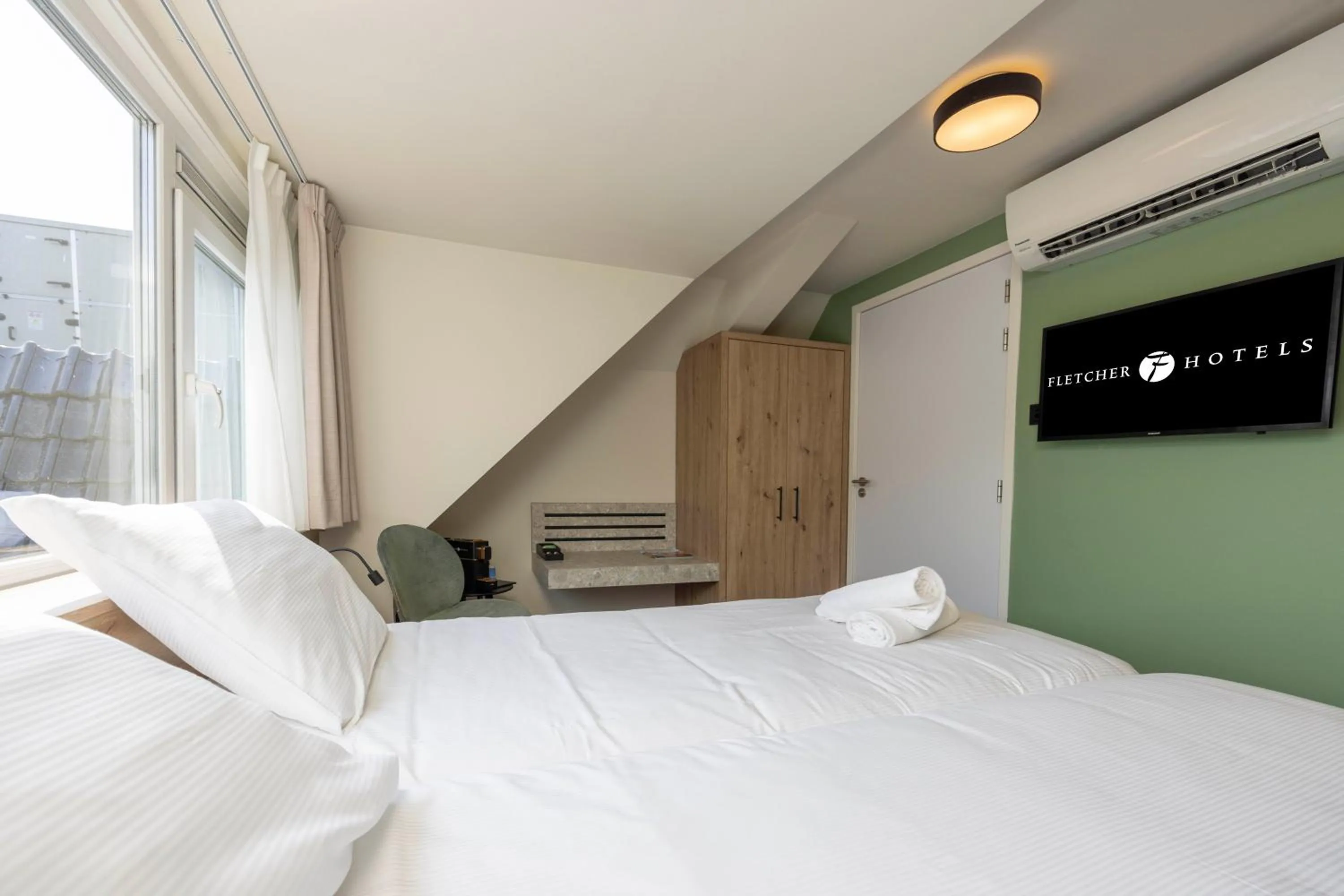 Bedroom, Bed in Fletcher Hotel-Restaurant Het Witte Huis