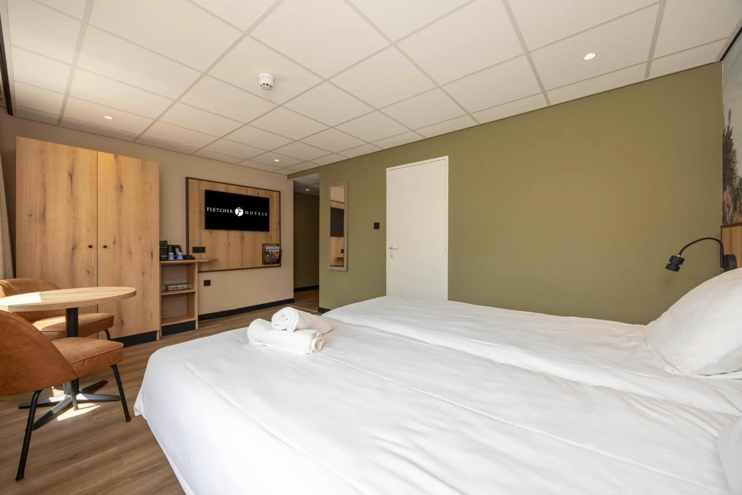 Bedroom, Bed in Fletcher Hotel-Restaurant Het Witte Huis