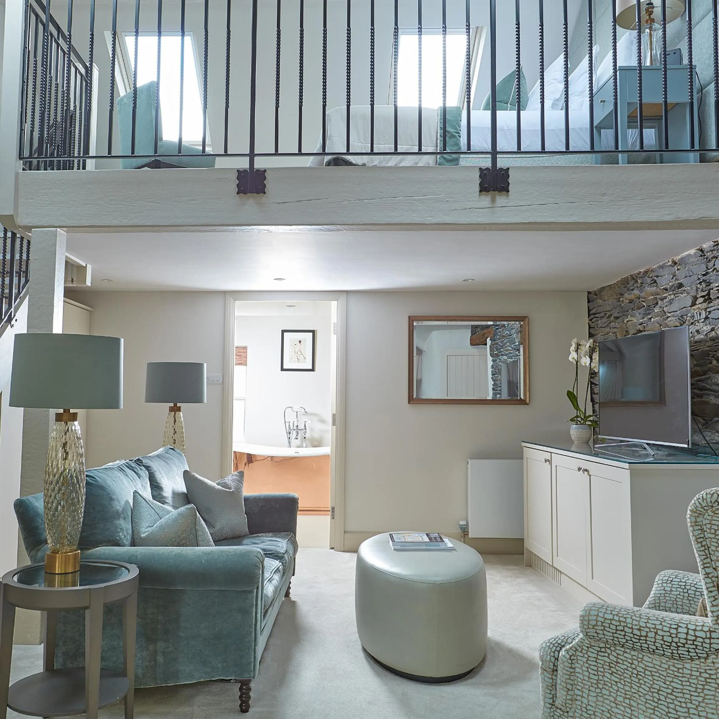 Living room in The Samling Hotel