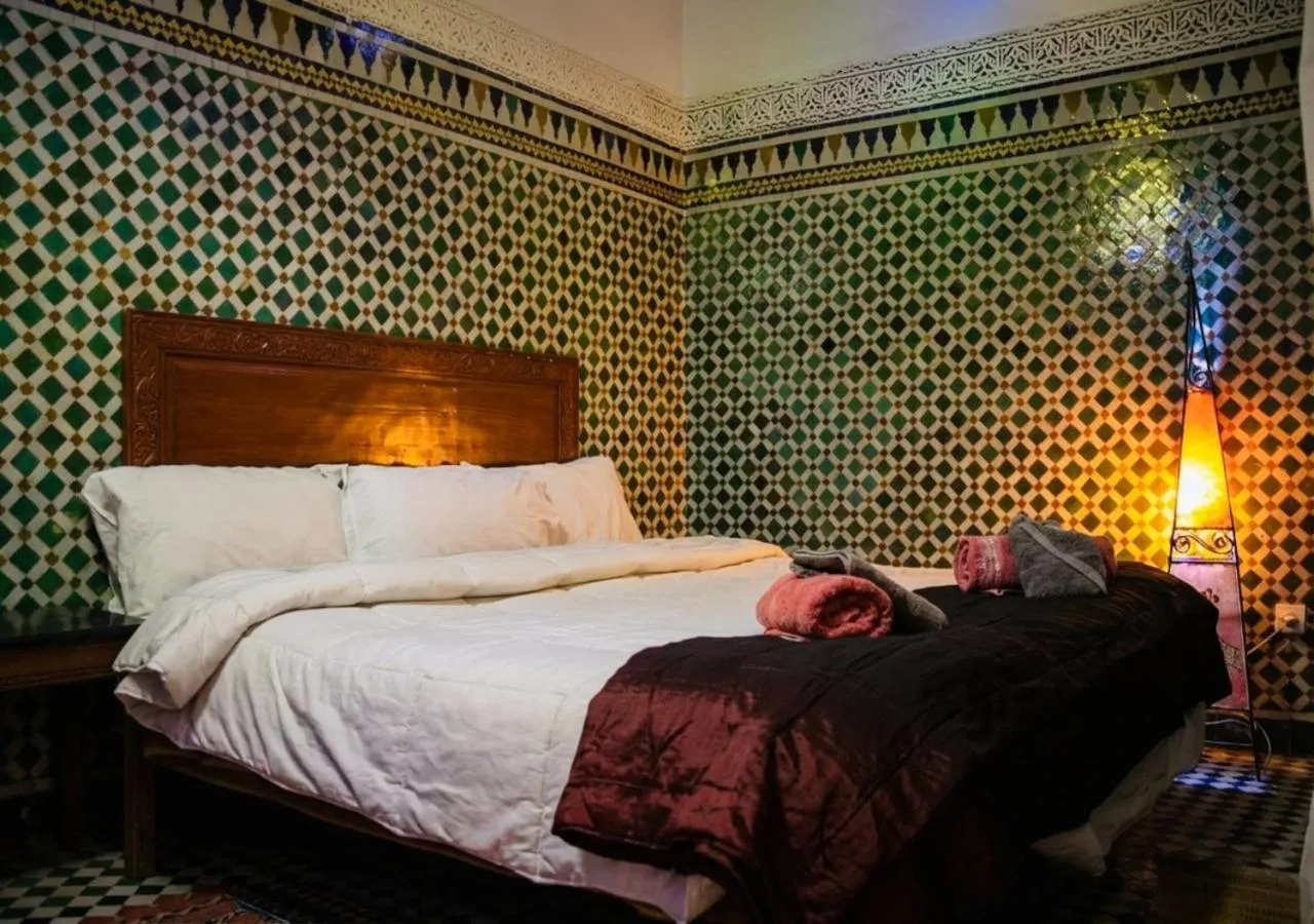 Bed in Riad Dar Iman