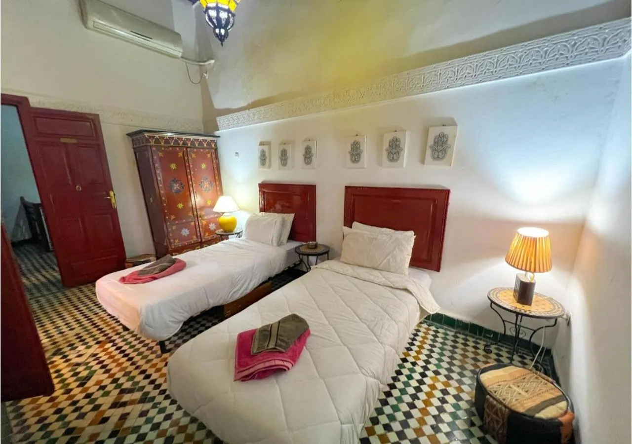 Bed in Riad Dar Iman