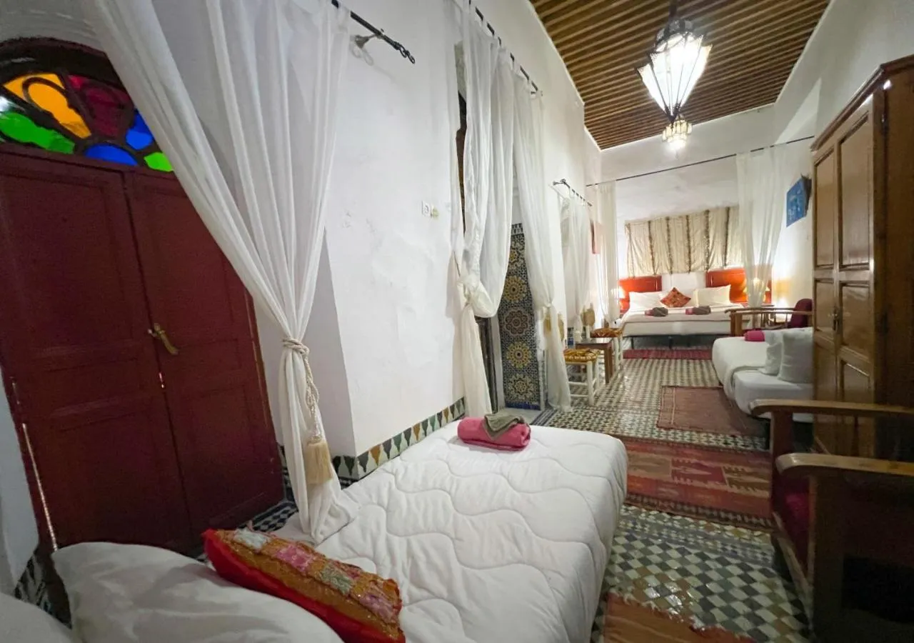 Bed in Riad Dar Iman