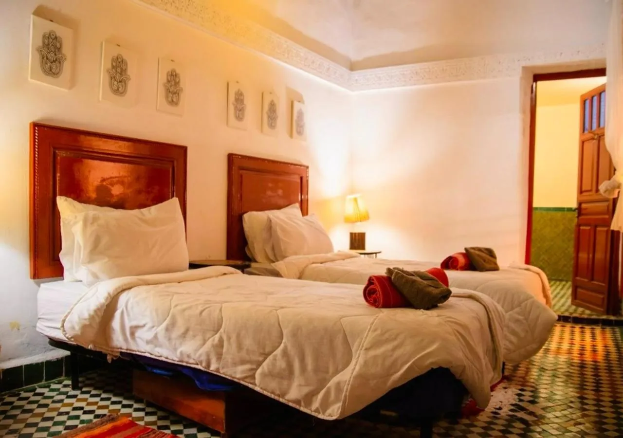 Bed in Riad Dar Iman