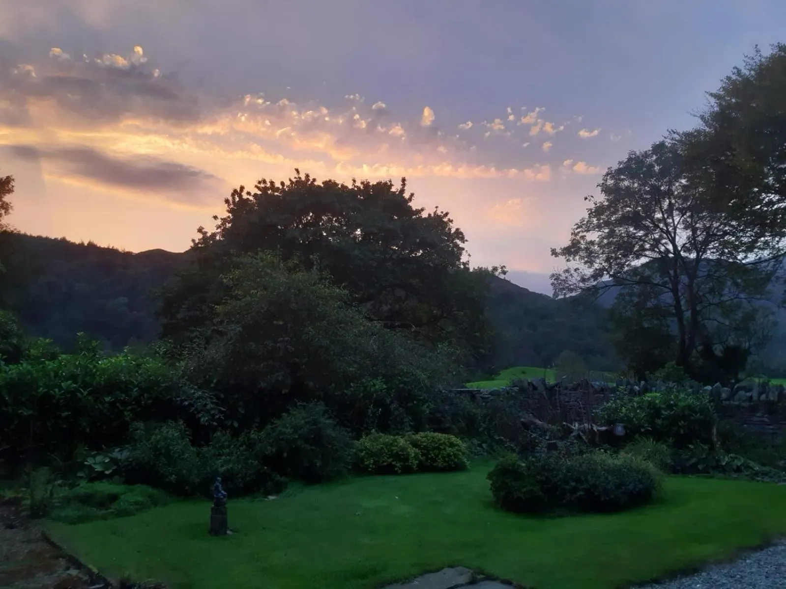 Garden view in Crow How Country Guest House