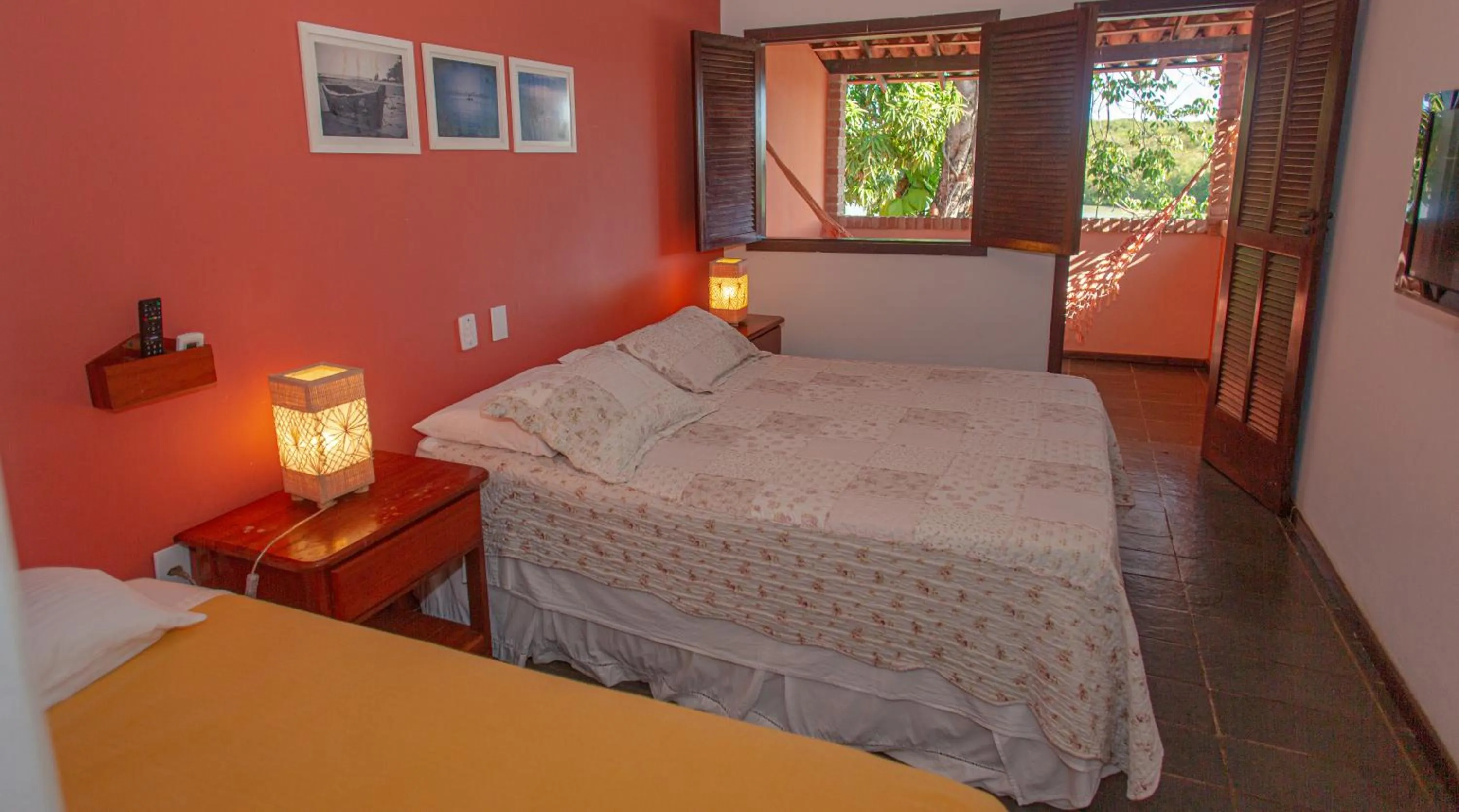 Bed in Pousada Canto do Rio